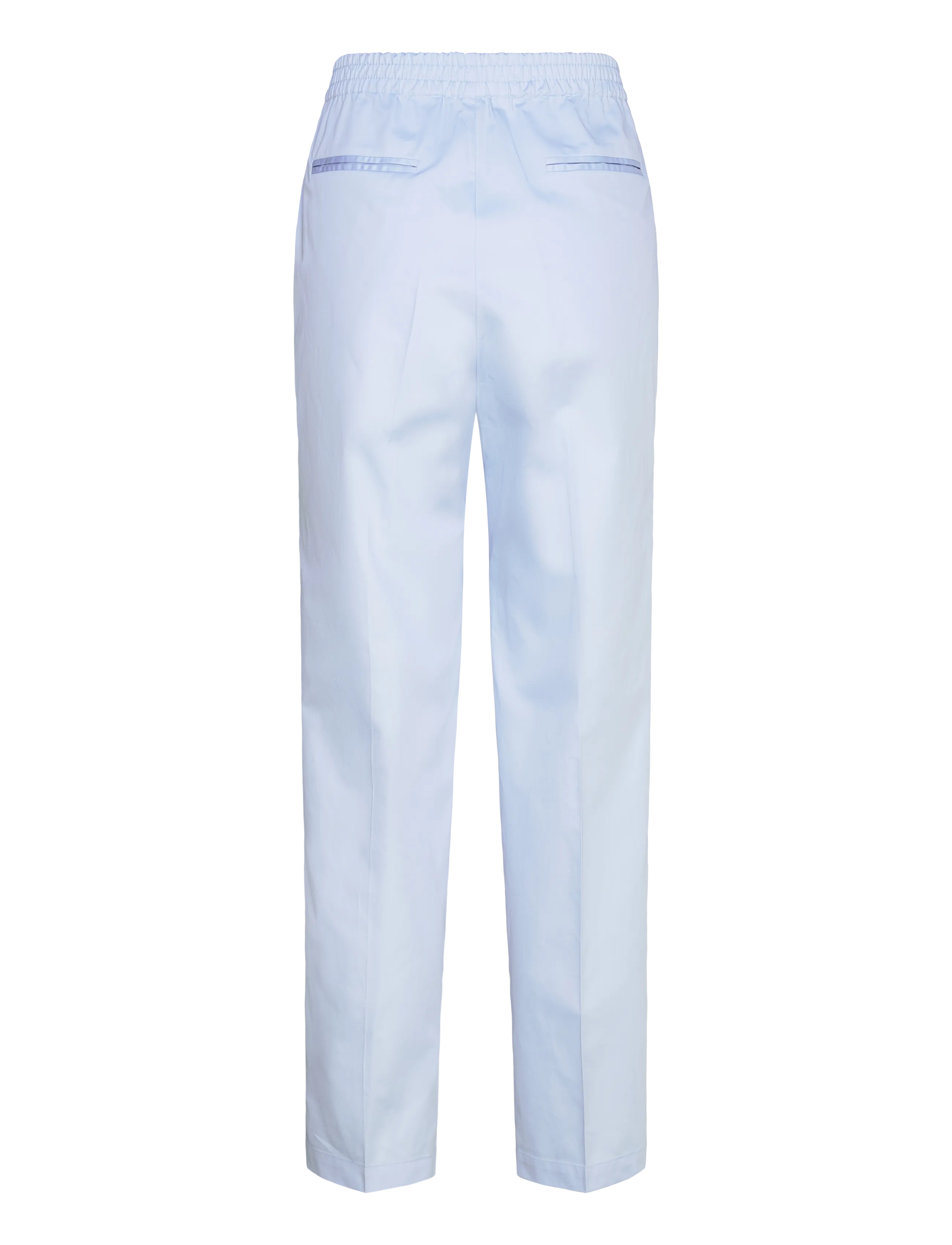 Naja Lauf - NICO PANTS COTTON SATEEN - bukser med lige ben - light blue - 2