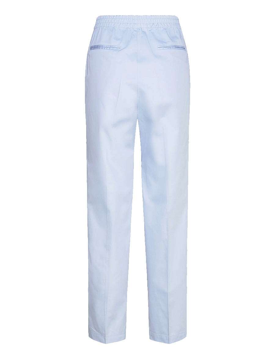 Naja Lauf - NICO PANTS COTTON SATEEN - bukser med lige ben - light blue - 2