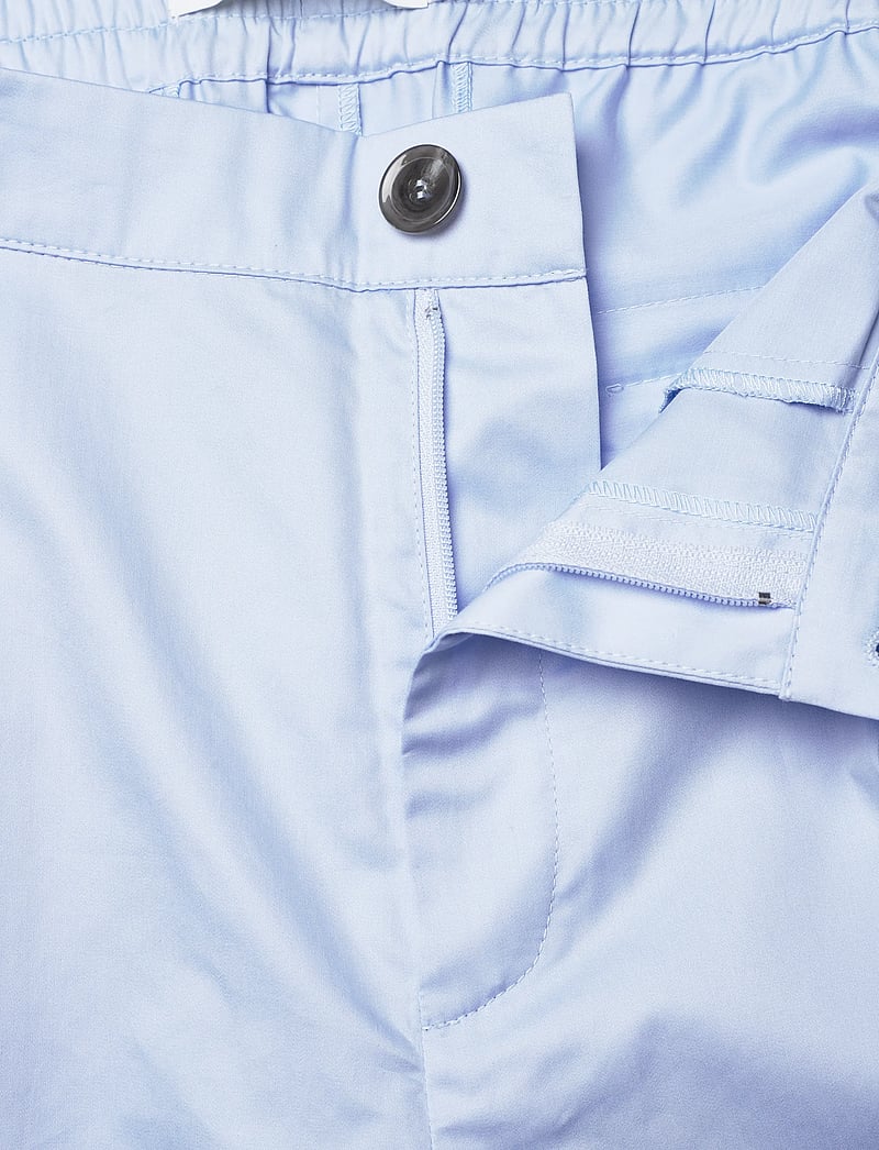 Naja Lauf - NICO PANTS COTTON SATEEN - straight leg trousers - light blue - 3