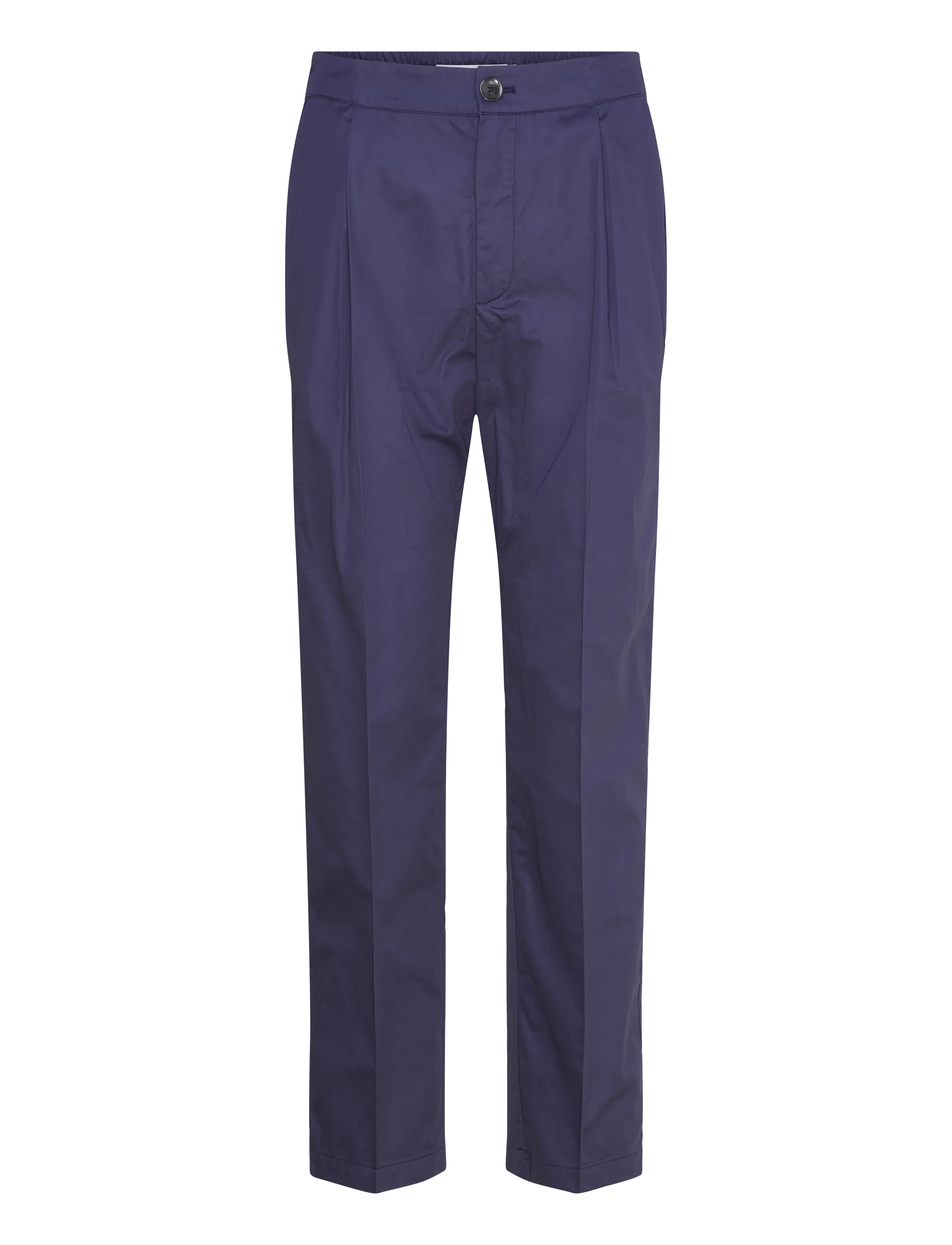 Naja Lauf NICO PANTS COTTON SATEEN - Püksid - NAVY / navy