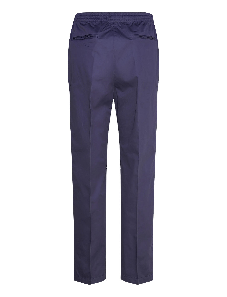 Naja Lauf - NICO PANTS COTTON SATEEN - bukser med lige ben - navy - 2