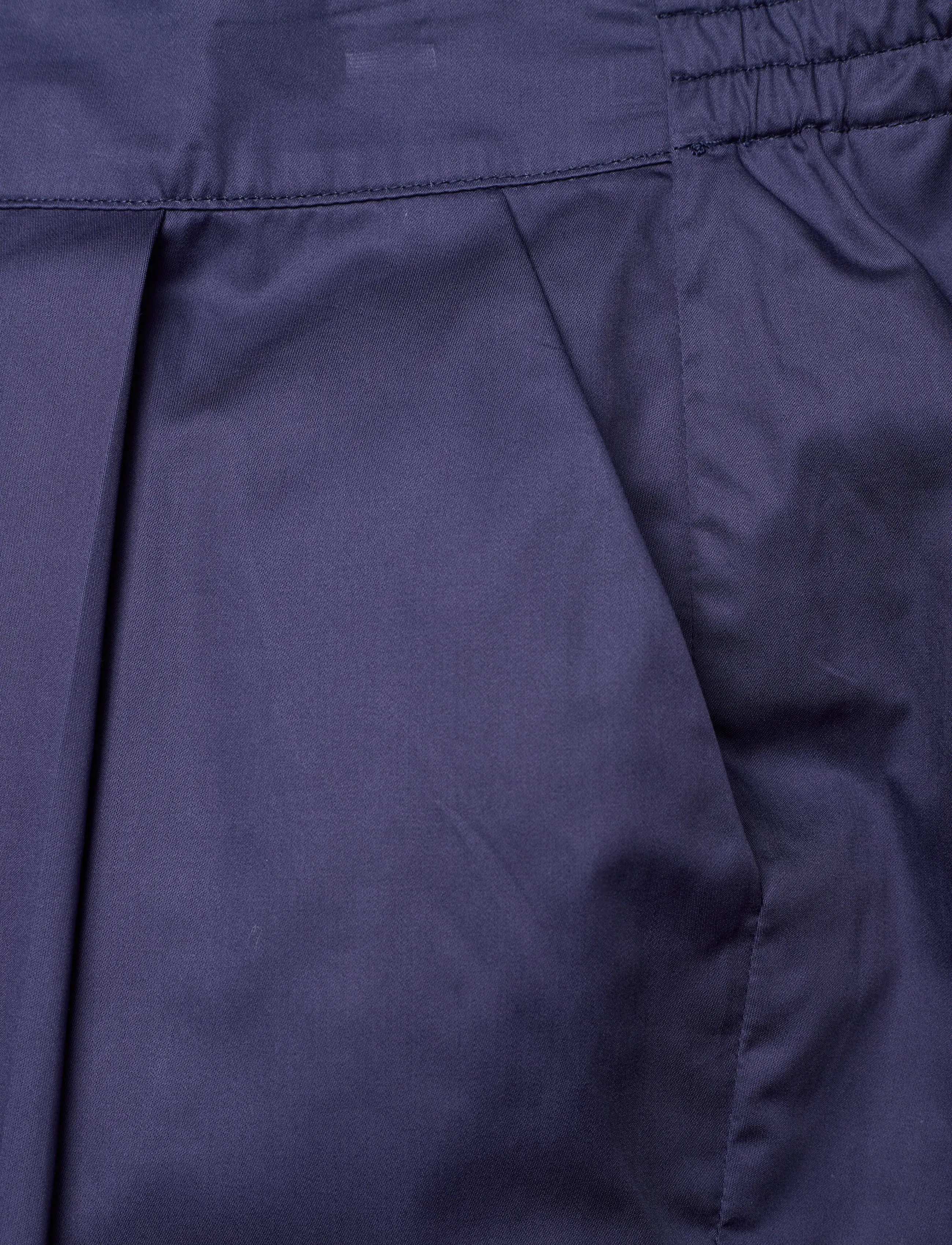 Naja Lauf - NICO PANTS COTTON SATEEN - bukser med lige ben - navy - 5