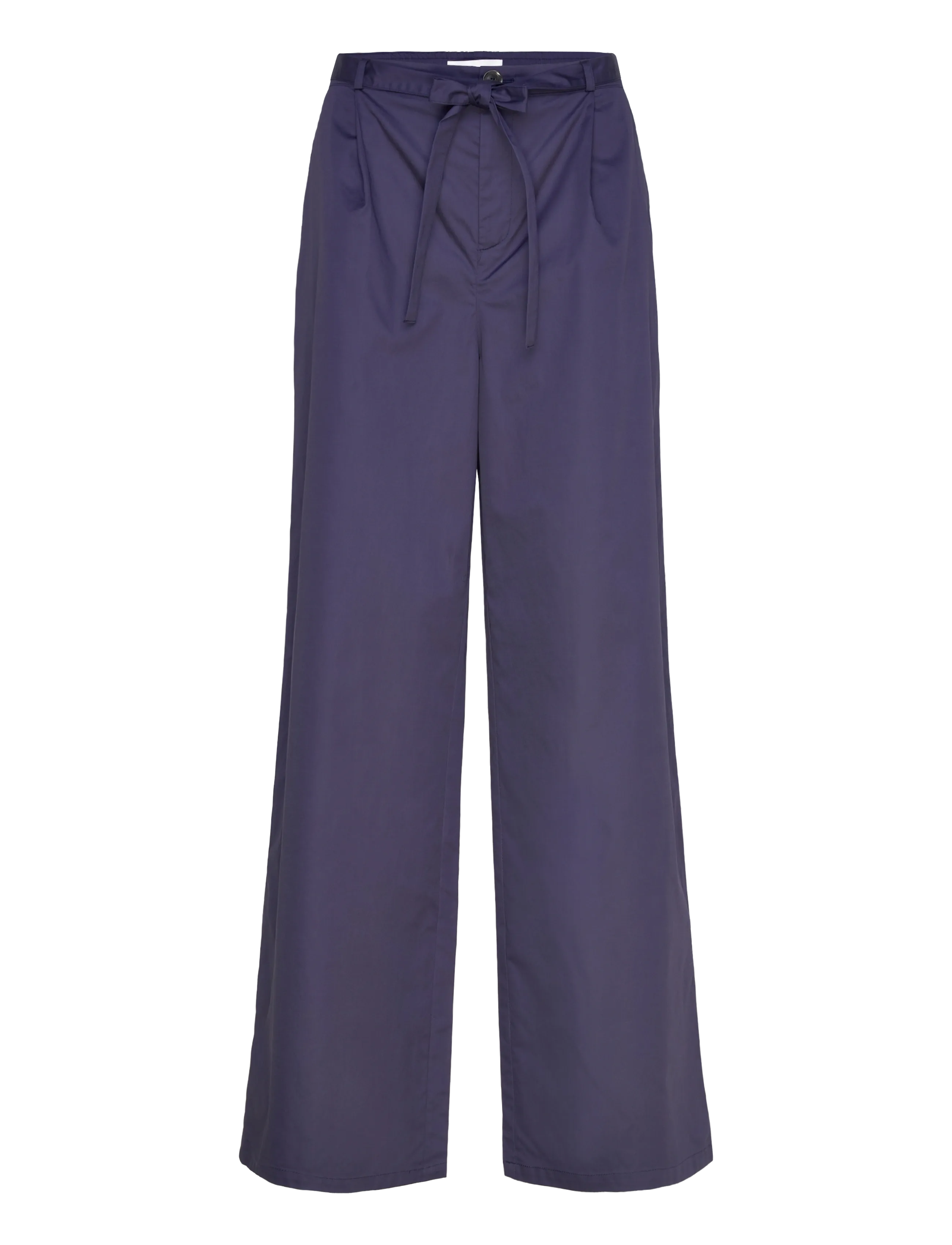 Naja Lauf JELENA PANTS COTTON SATEEN - Naja Lauf - NAVY / purple
