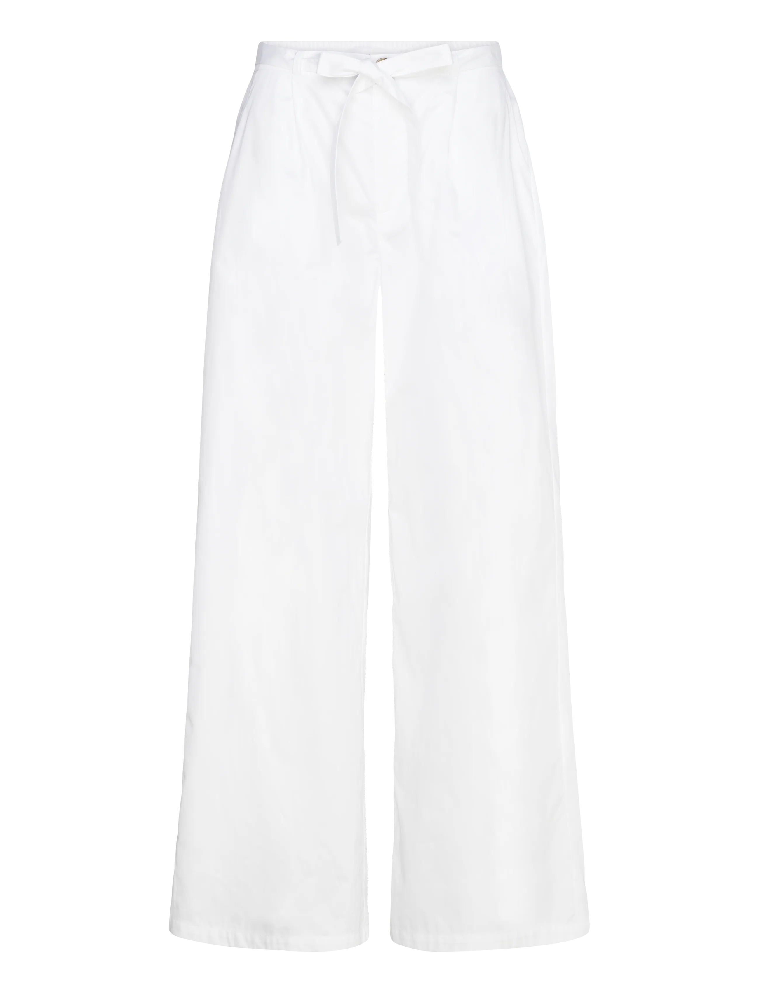 Naja Lauf JELENA PANTS COTTON SATEEN - Naja Lauf - WHITE / white