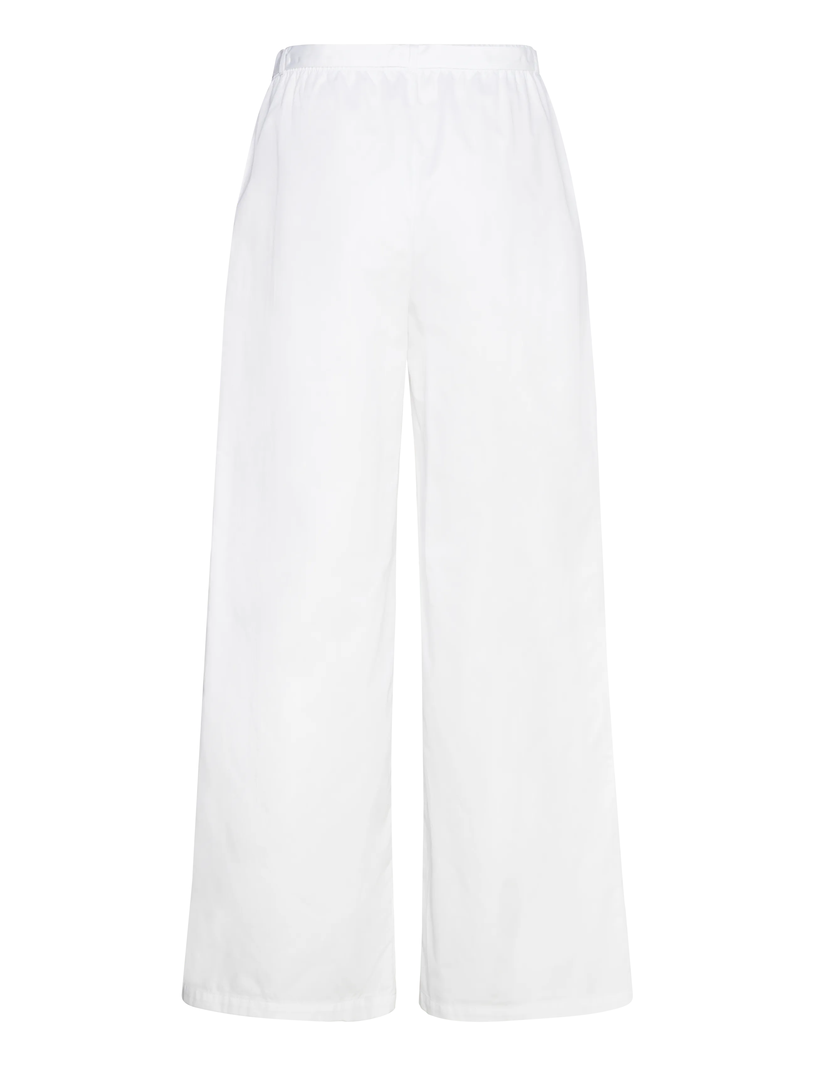Naja Lauf - JELENA PANTS COTTON SATEEN - vida byxor - white - 2