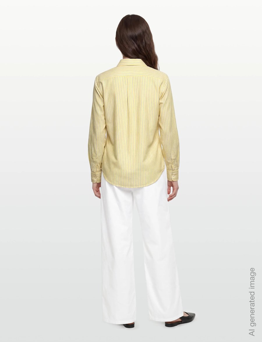 Naja Lauf - JELENA PANTS COTTON SATEEN - hosen mit weitem bein - white - 4
