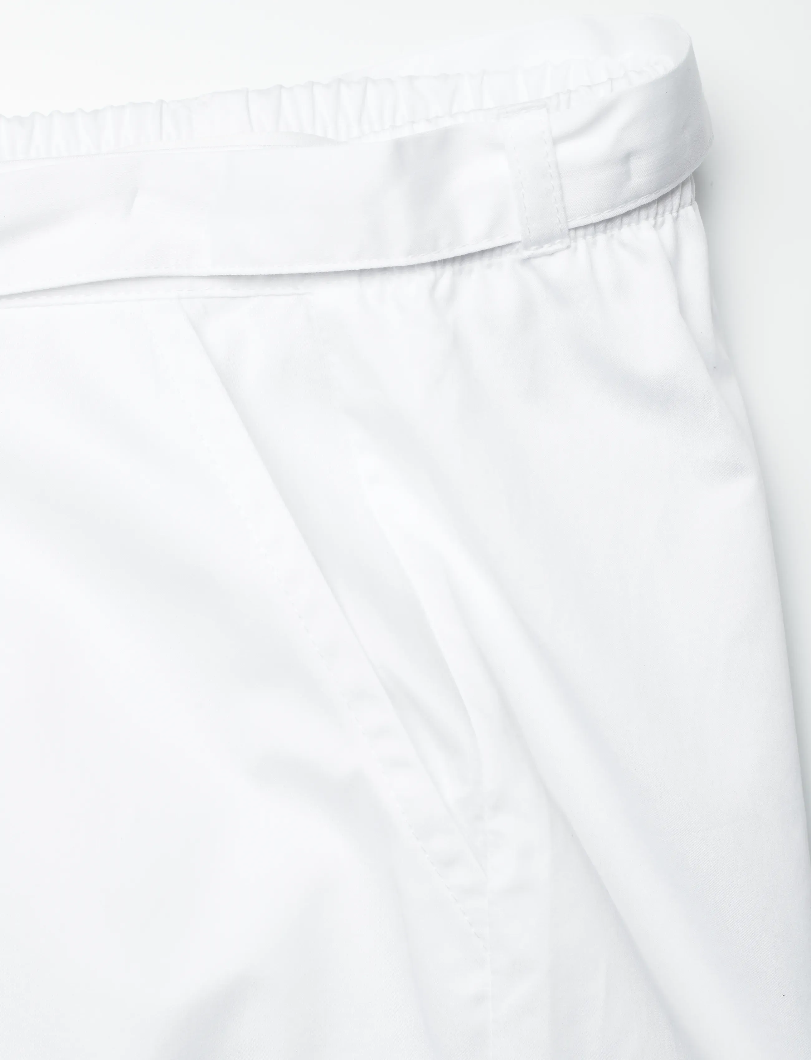Naja Lauf - JELENA PANTS COTTON SATEEN - vida byxor - white - 5