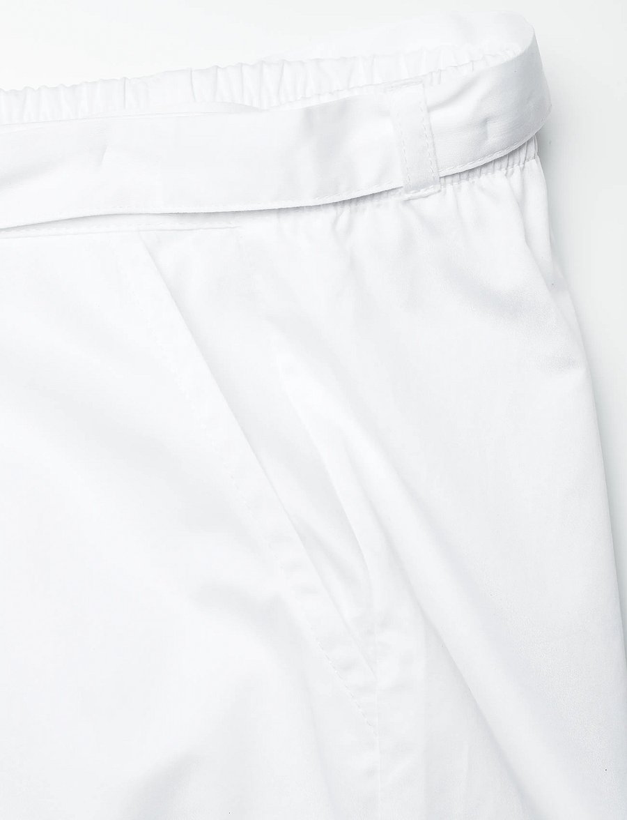 Naja Lauf - JELENA PANTS COTTON SATEEN - hosen mit weitem bein - white - 5