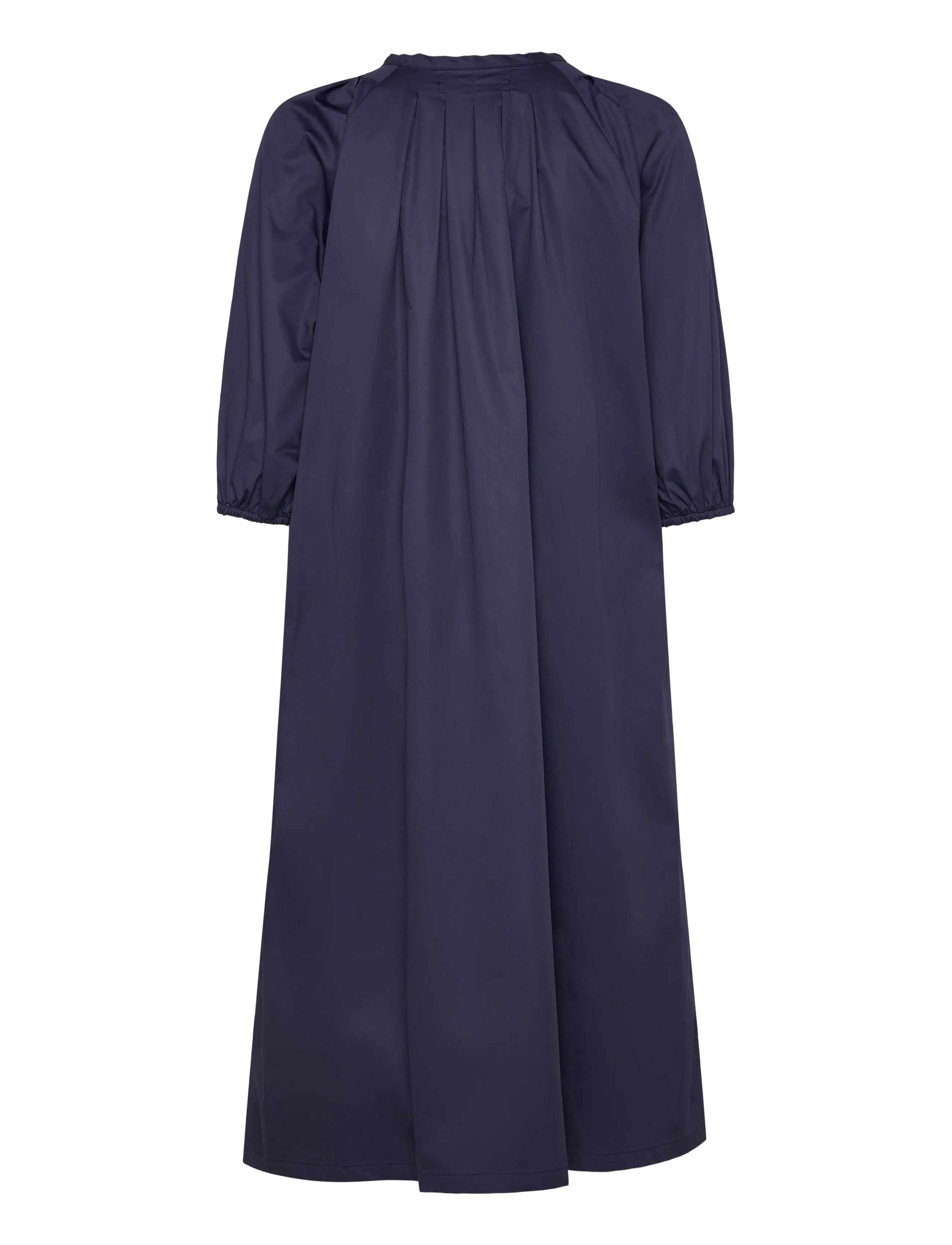 Naja Lauf - NICOLE DRESS COTTON SATEEN - skjortekjoler - navy - 2