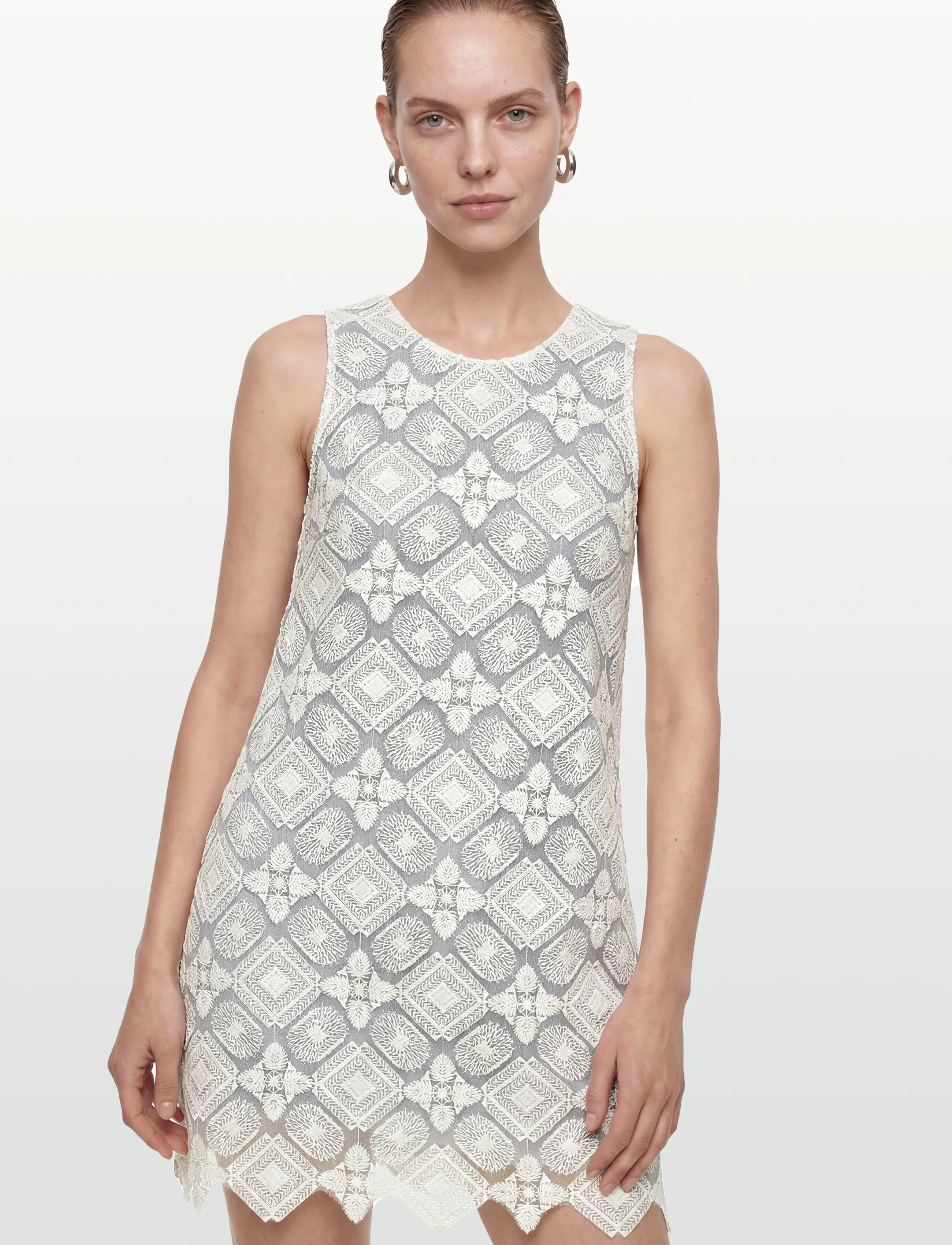 Naja Lauf - BIA DRESS WHITE EMBROIDERY - confirmation - white - 3