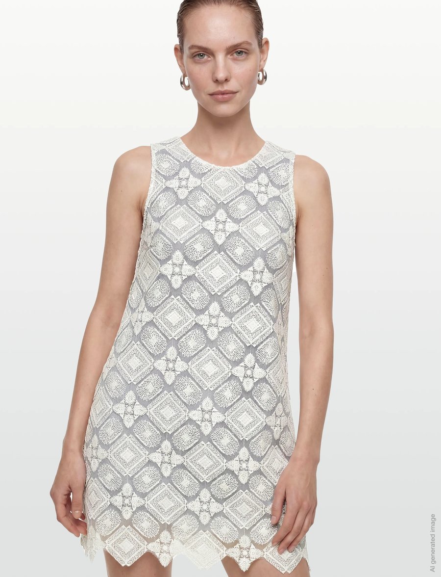 Naja Lauf - BIA DRESS WHITE EMBROIDERY - confirmation - white - 3