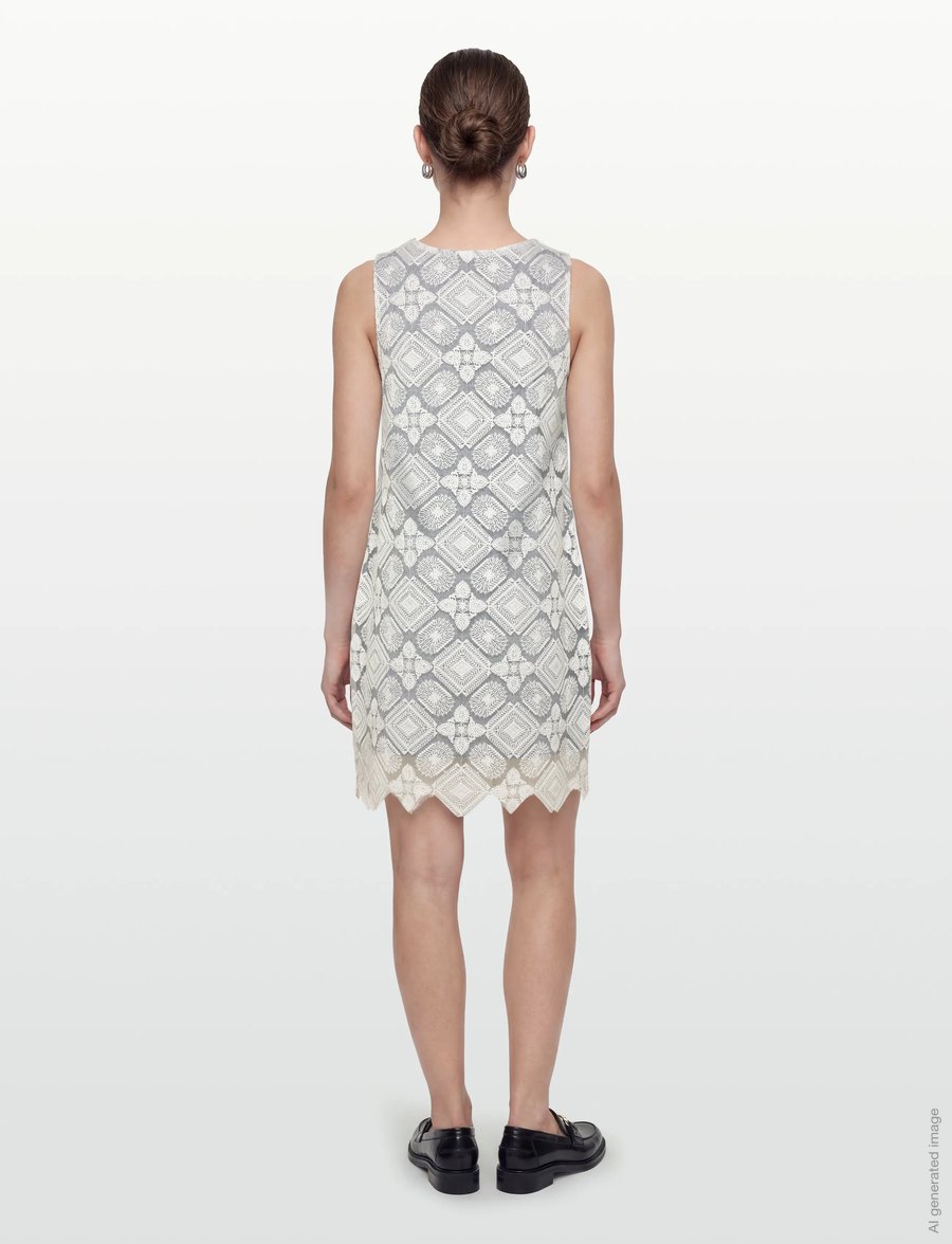 Naja Lauf - BIA DRESS WHITE EMBROIDERY - confirmation - white - 4