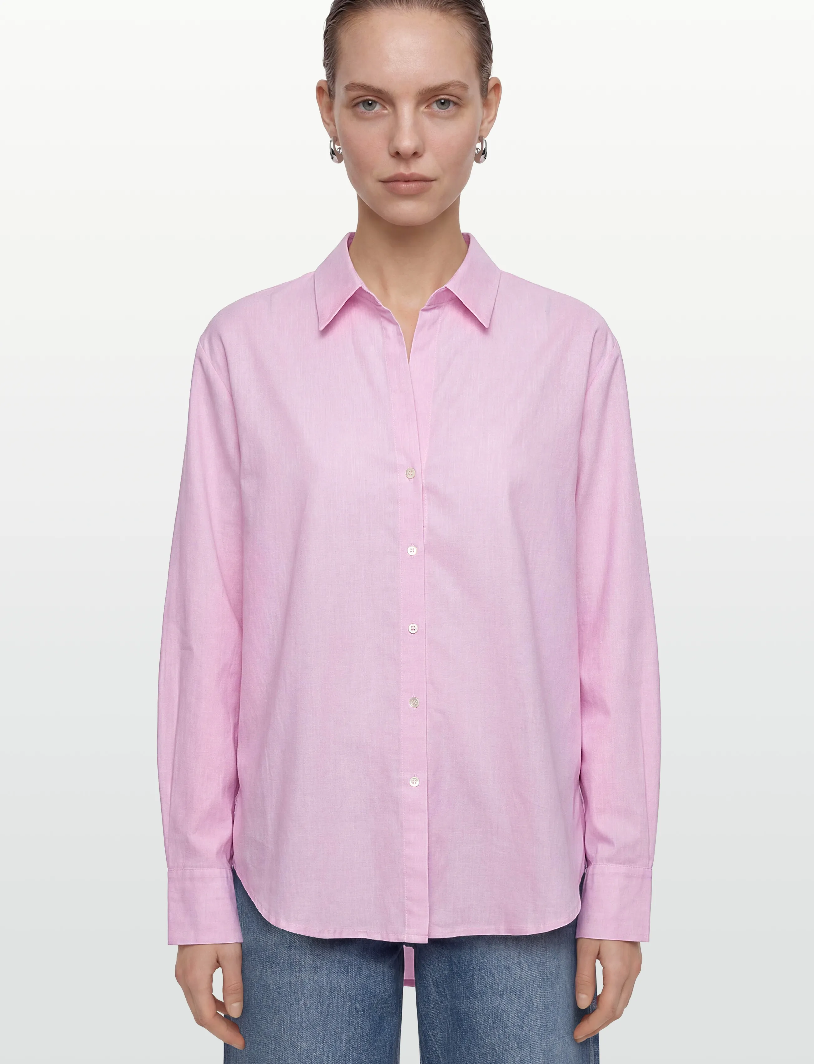 Naja Lauf - SUS SHIRT LINEN CHAMBRAY - pink - 3