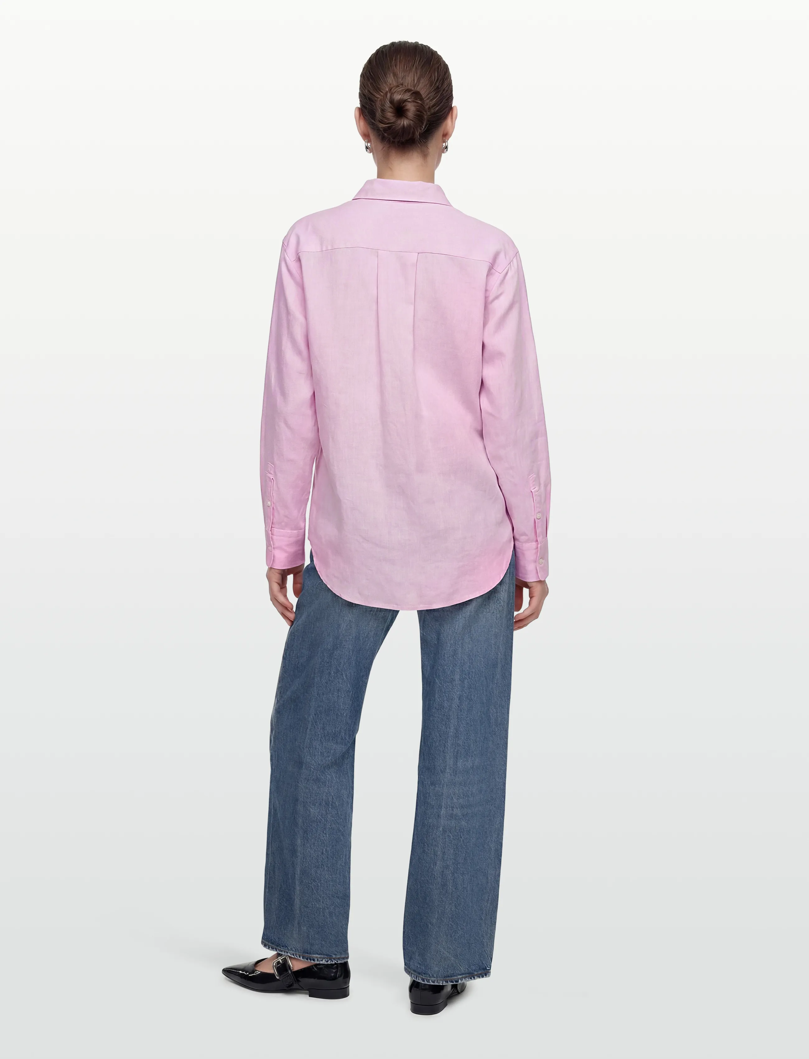 Naja Lauf - SUS SHIRT LINEN CHAMBRAY - pink - 4