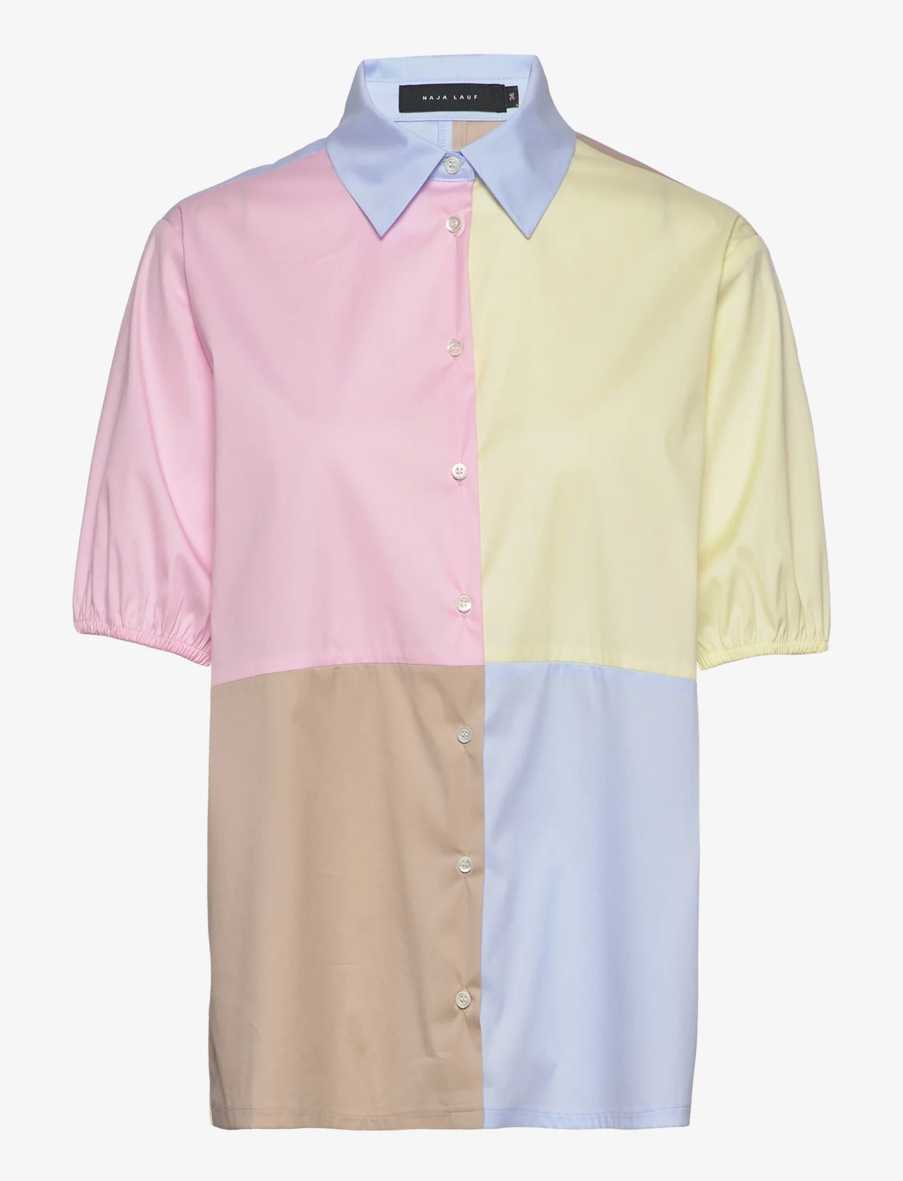Naja Lauf - ROSALIA SHIRT - short-sleeved shirts - rose-blue-yellow-beige - 0