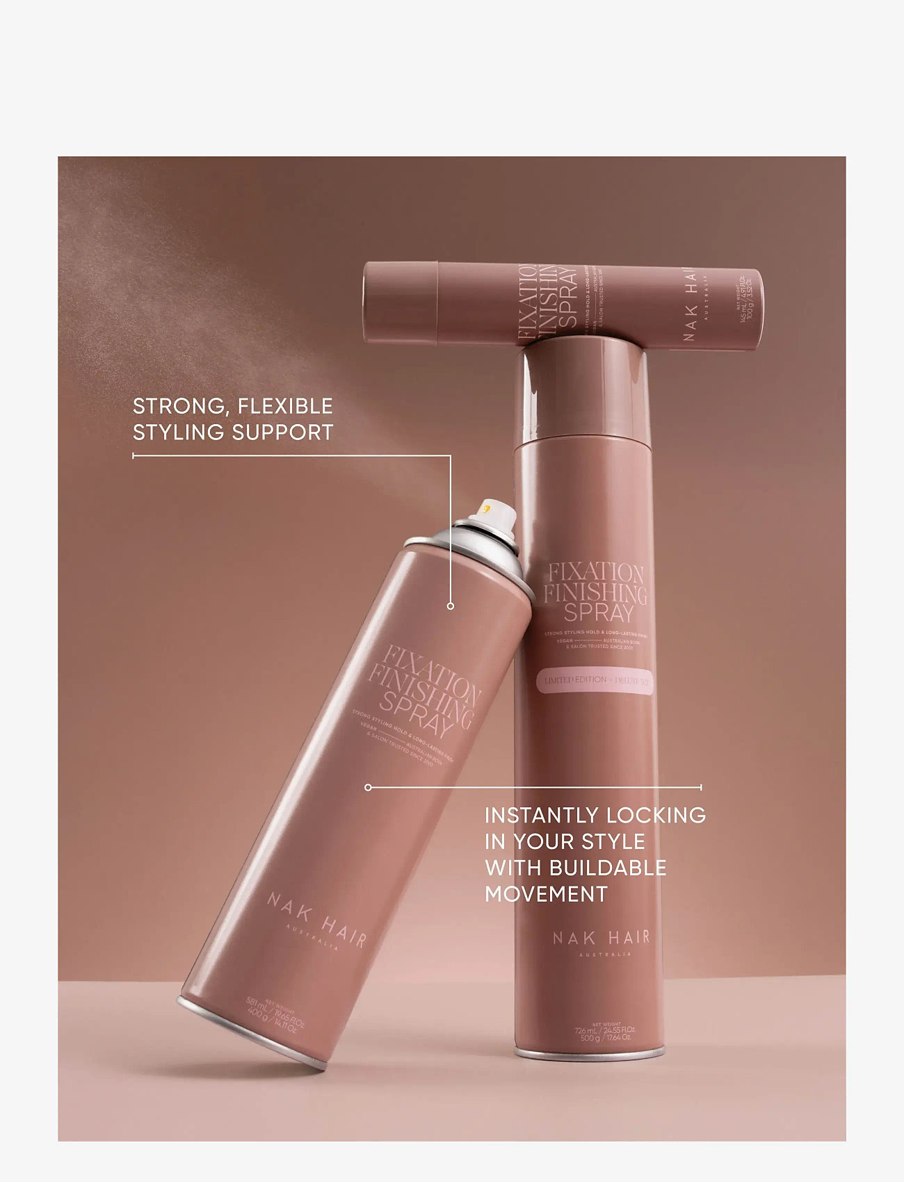 NAK HAIR - Fixation Finishing Spray - laveste priser - no colour - 2