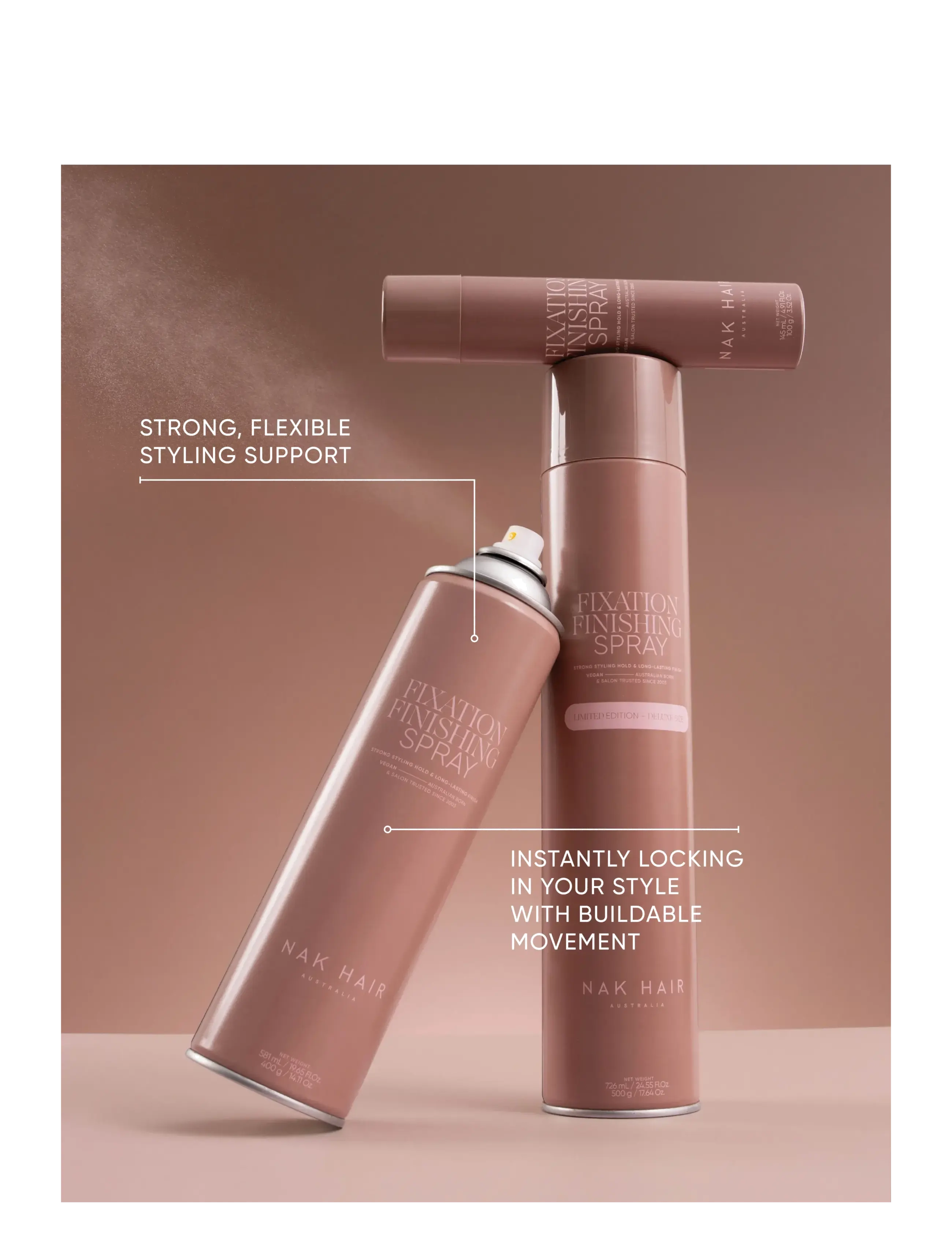 NAK HAIR - Fixation Finishing Spray - lägsta priserna - no colour - 2