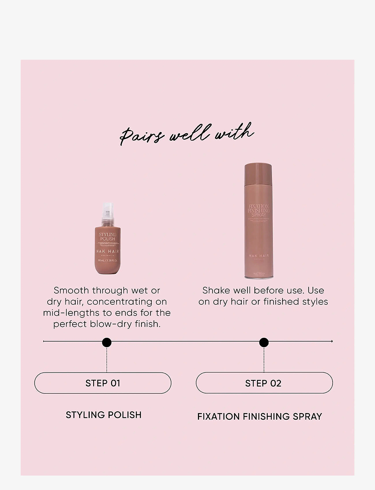 NAK HAIR - Fixation Finishing Spray - laveste priser - no colour - 4