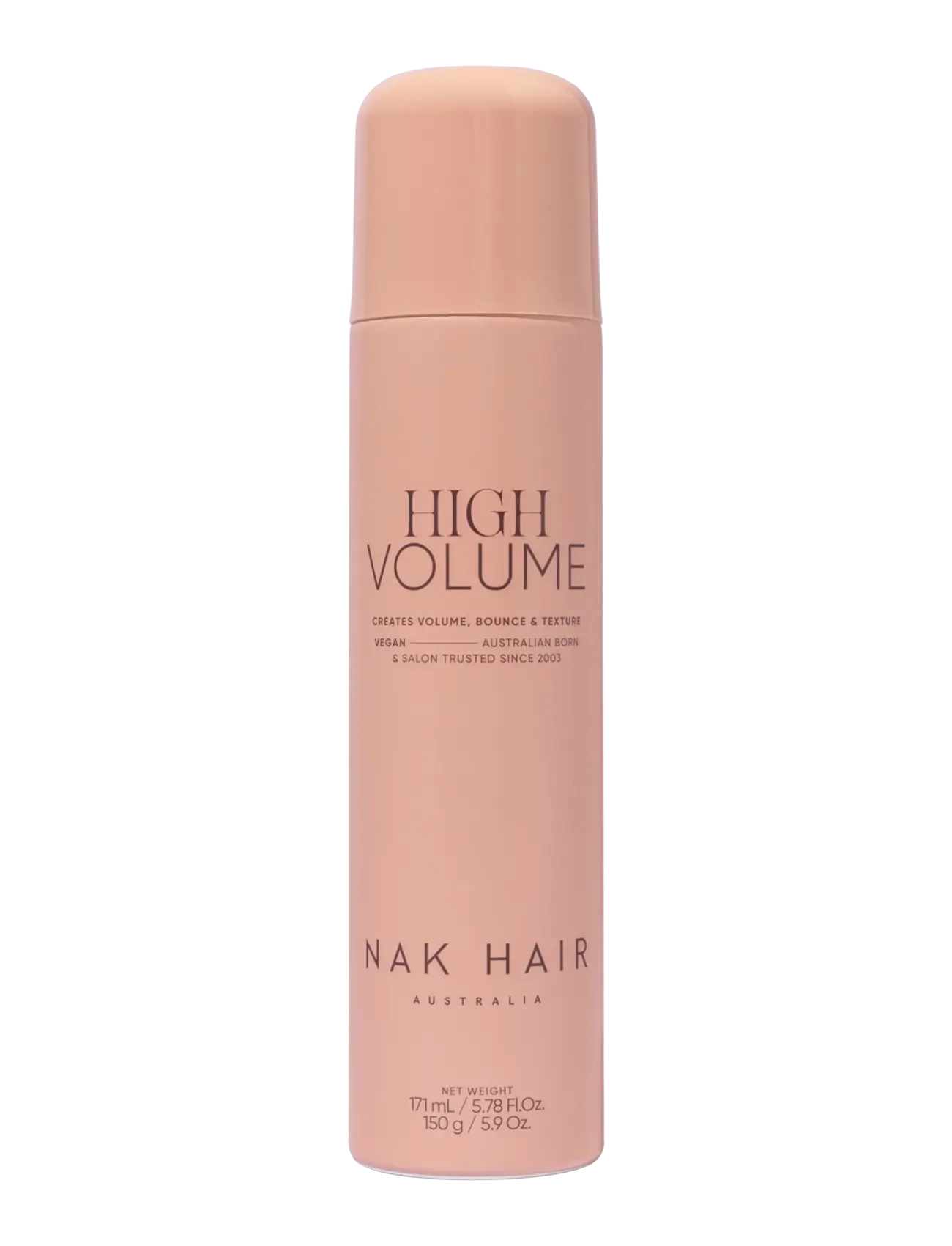 NAK HAIR High Volume, 171 ml, Nude, Styling > Volumen-Spray, Dame