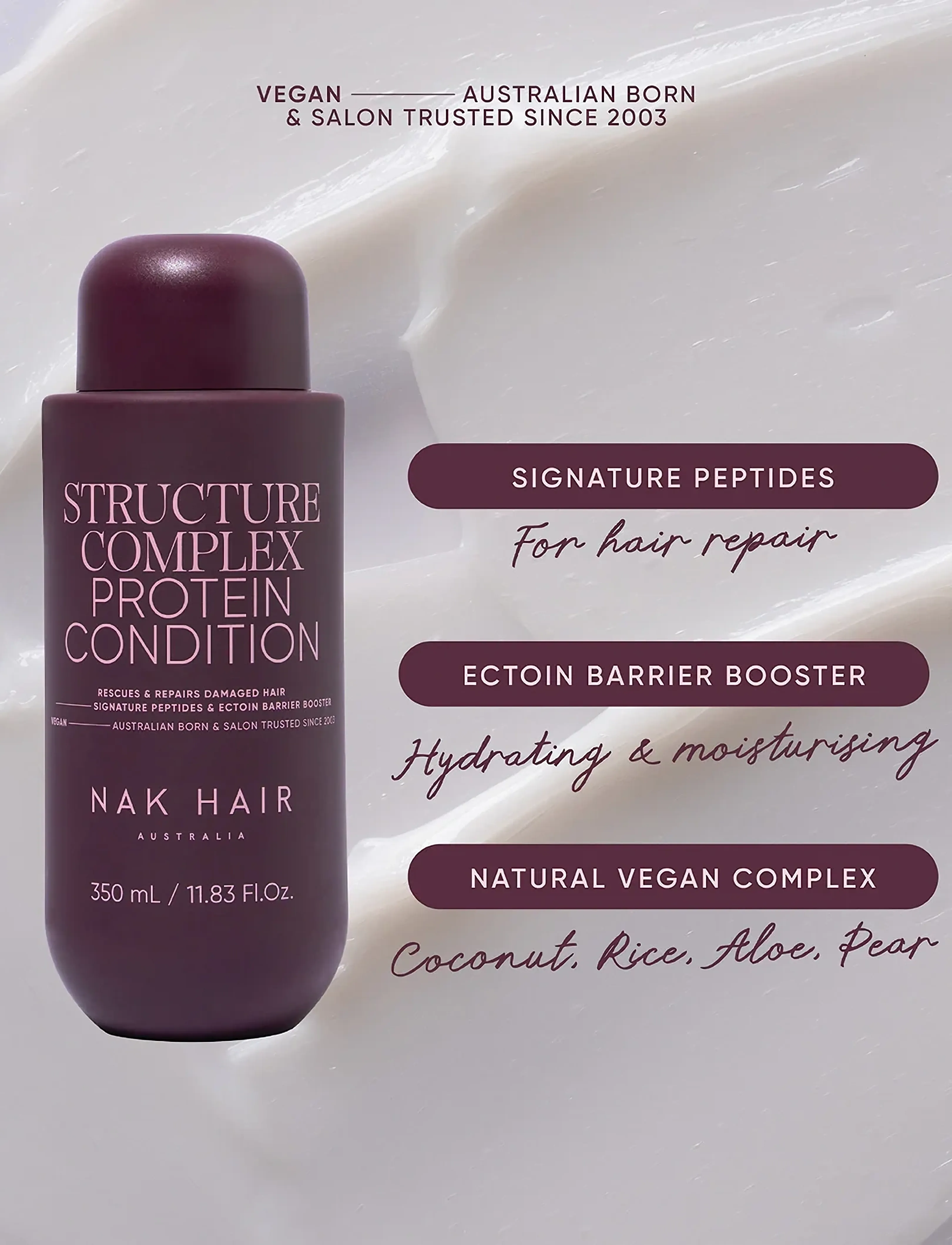 NAK HAIR - Structure Complex Protein Conditioner - balsam - no colour - 4