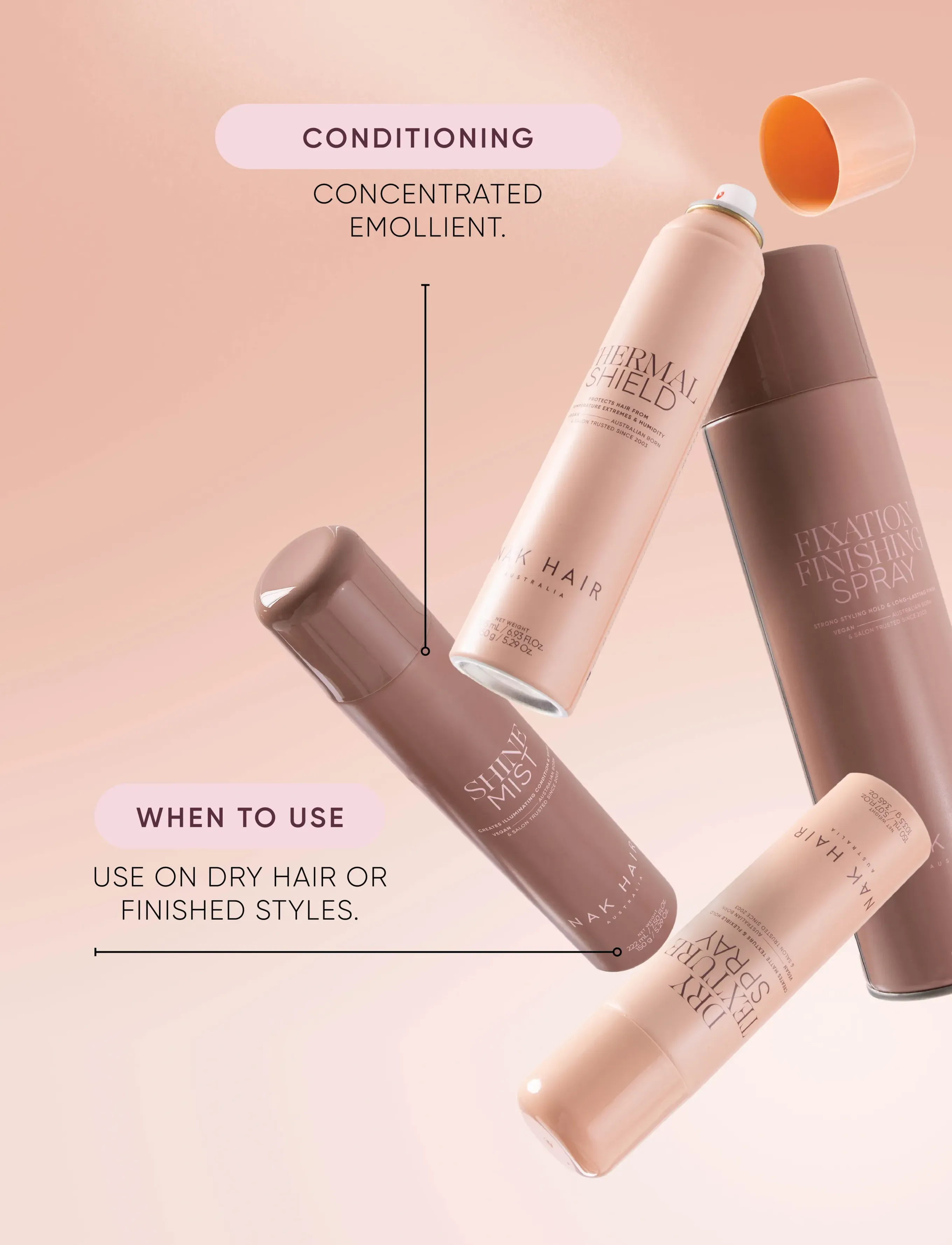 NAK HAIR - Shine Mist - lägsta priserna - no colour - 2