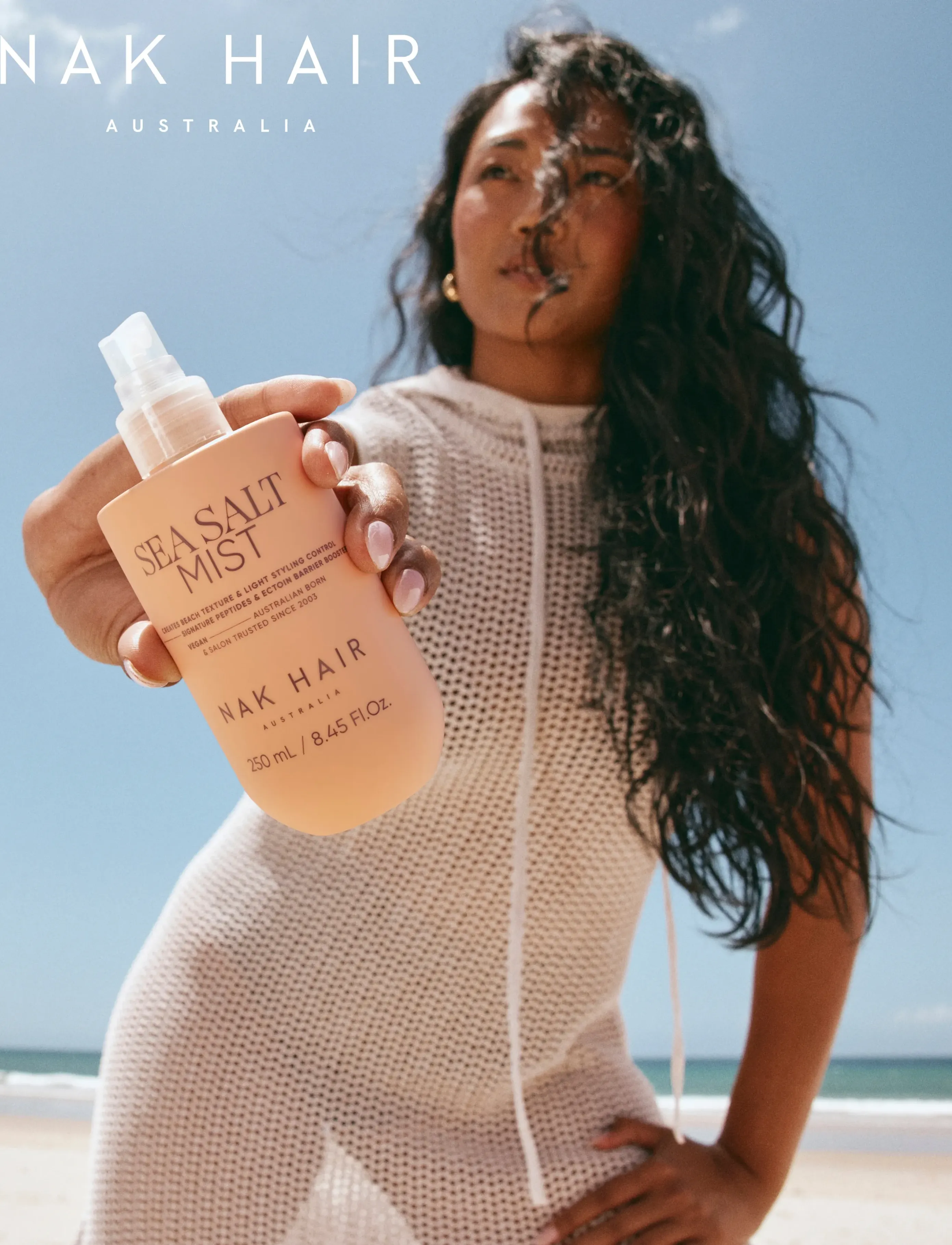 NAK HAIR Sea Salt Mist, 250 ml, Nude, Styling > Saltspray, Dame
