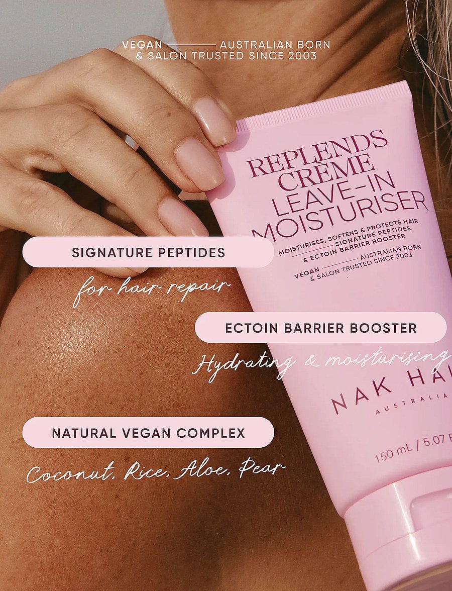 NAK HAIR - Replends Creme Leave in Moisturiser - behandling - no colour - 3