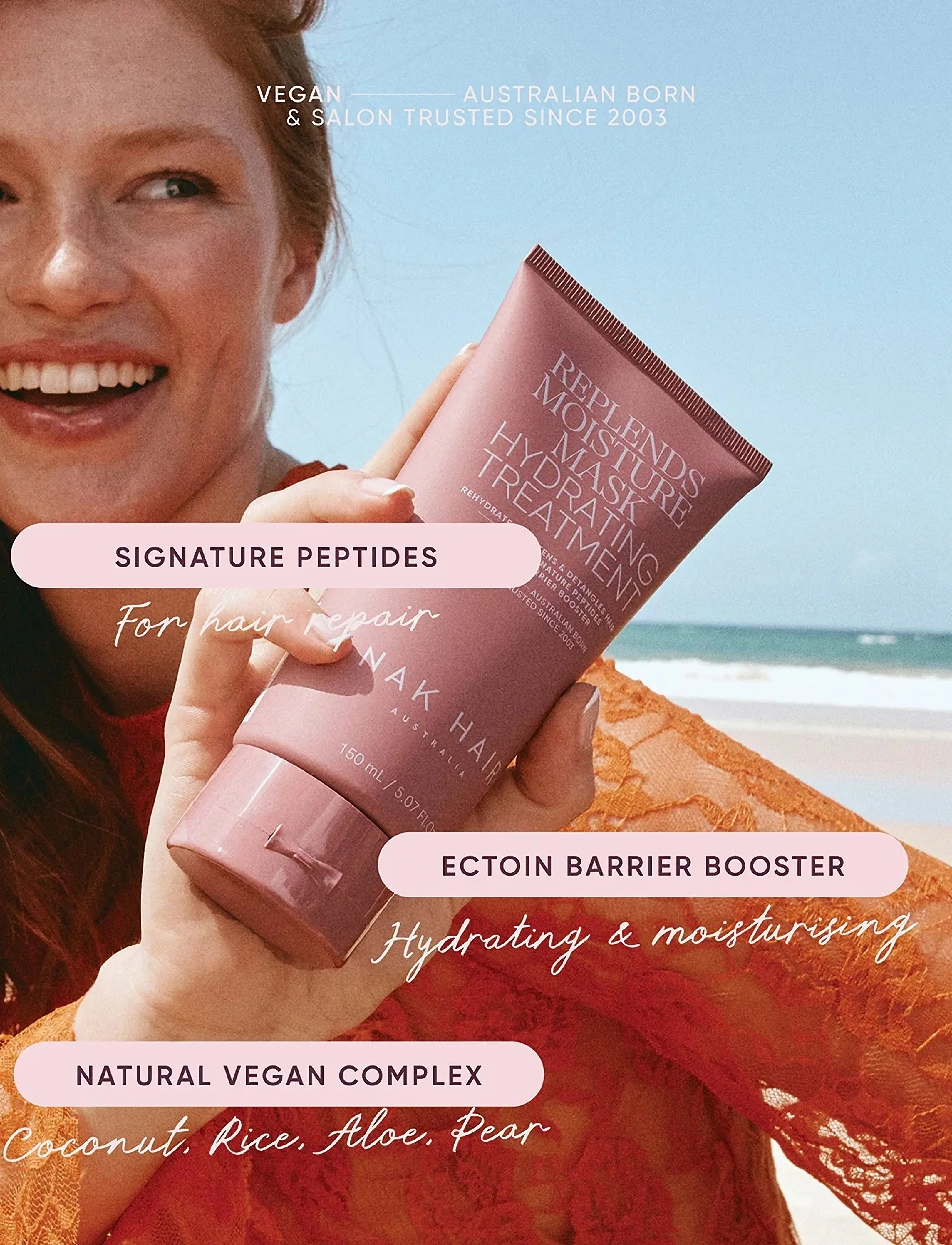 NAK HAIR - Replends Moisture Mask - hårkur - no colour - 3