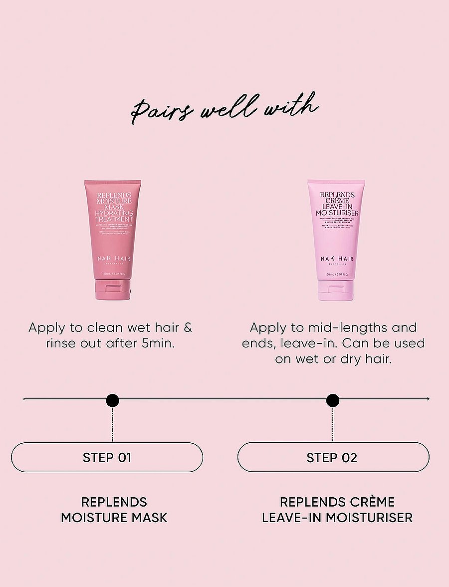 NAK HAIR - Replends Moisture Mask - hårinpackning - no colour - 5