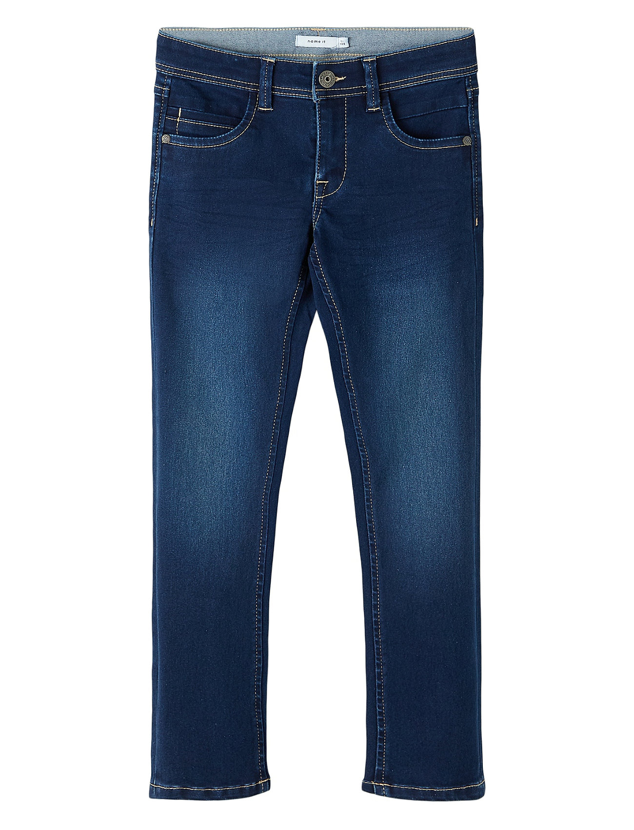 Dark Blue Denim Silas Slim Jeans Noos str. 122