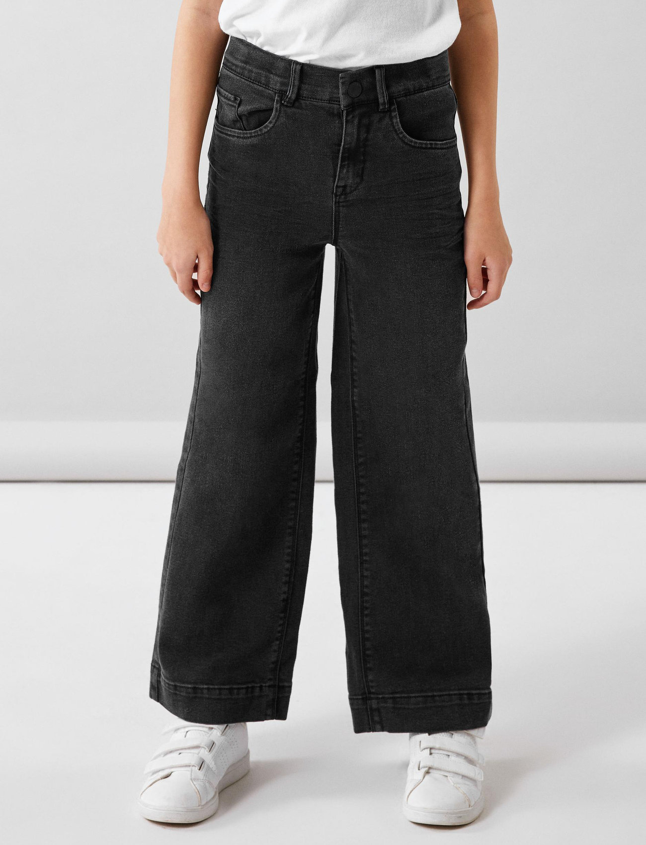 Black Denim Rose Wide Jeans Noos str. 134