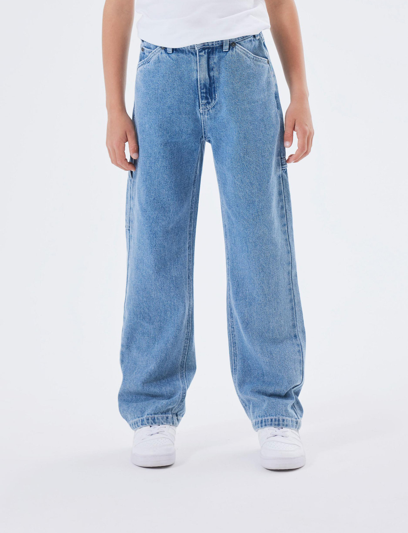 Bilde av Medium Blue Denim Ryan Straight Jeans Noos str. 122