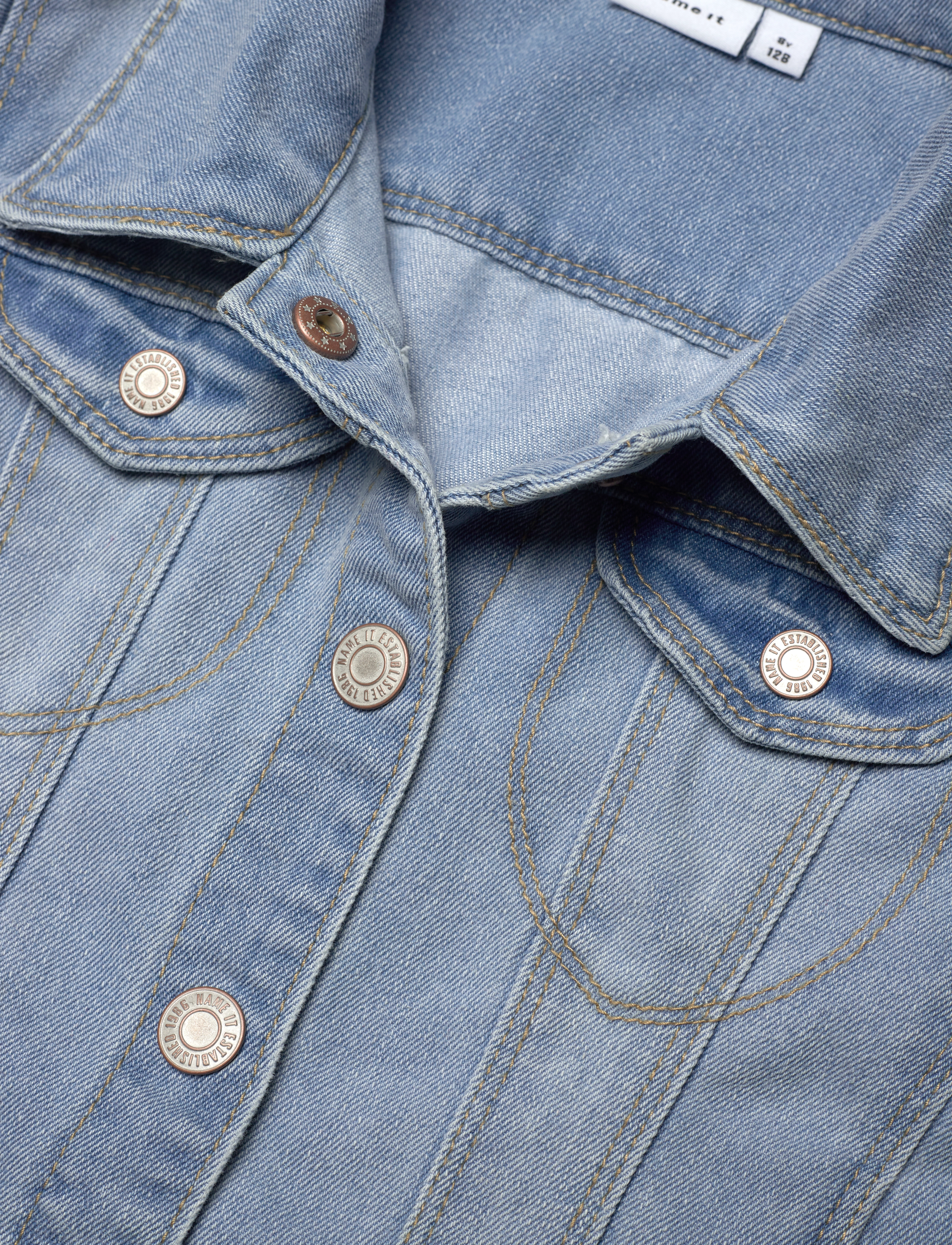 name it - NKFSTAR DNM JACKET 2210-SR NOOS - džinsiniai švarkeliai - light blue denim - 4