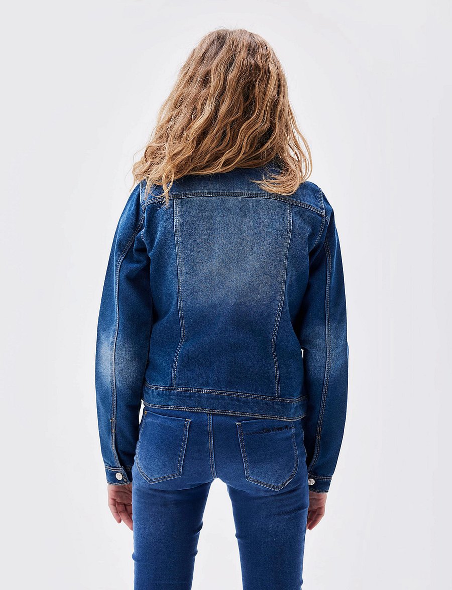 name it - NKFSTAR DNM JACKET 2210-SR NOOS - teksatagid - medium blue denim - 3