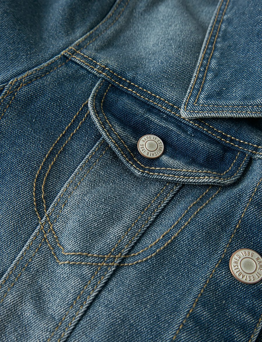name it - NKFSTAR DNM JACKET 2210-SR NOOS - teksatagid - medium blue denim - 5