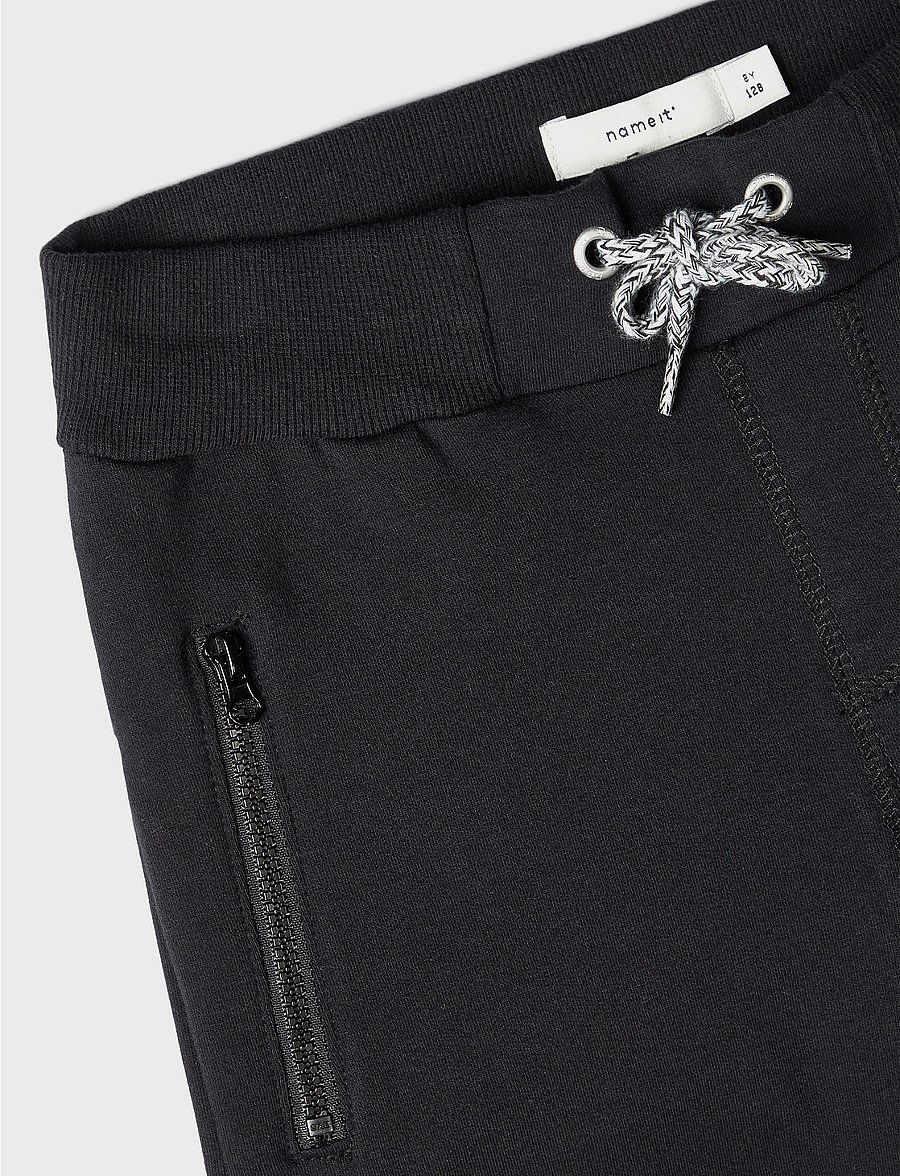 name it - NKMHONK BRU SWE PANT NOOS - dressipüksid - black - 4