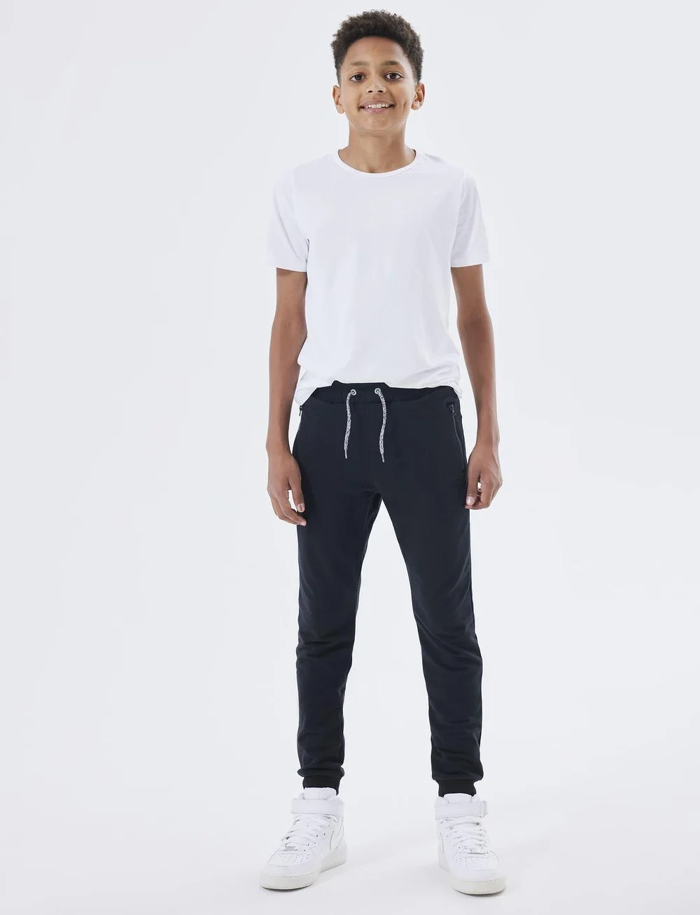 name it - NKMHONK  BRU SWE PANT NOOS - joggingbuxur - black - 4