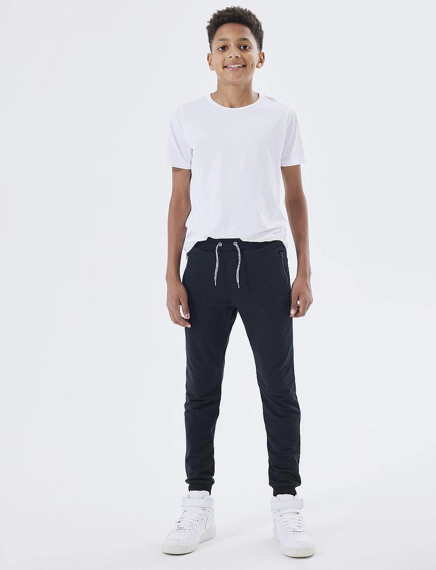name it - NKMHONK BRU SWE PANT NOOS - dressipüksid - black - 5