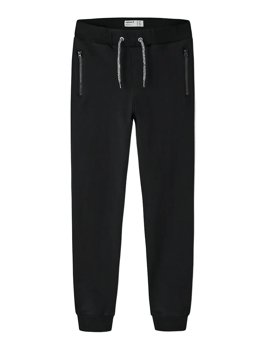 name it - NKMHONK BRU SWE PANT NOOS - dressipüksid - black - 3