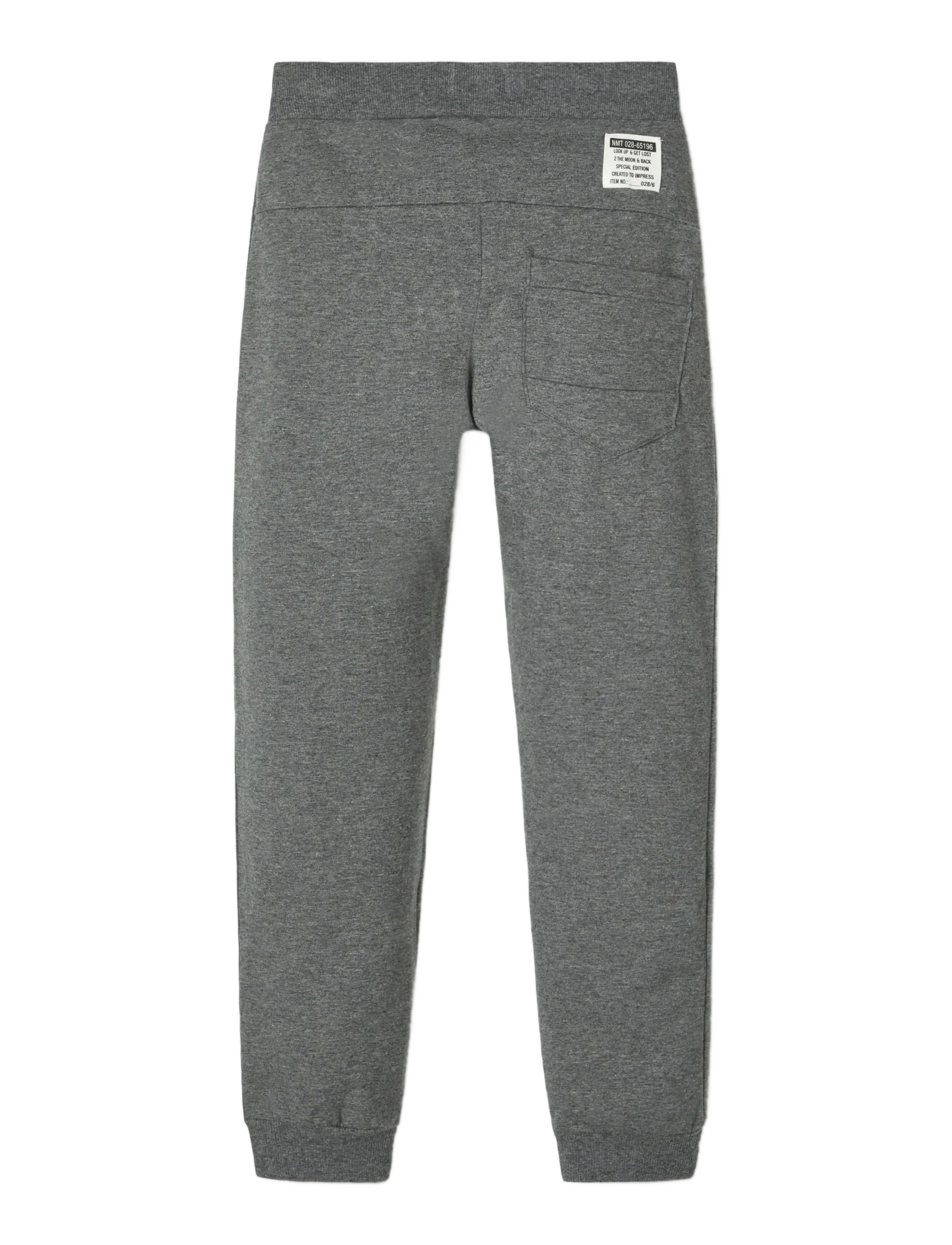 name it - NKMHONK  BRU SWE PANT NOOS - dressipüksid - dark grey melange - 2