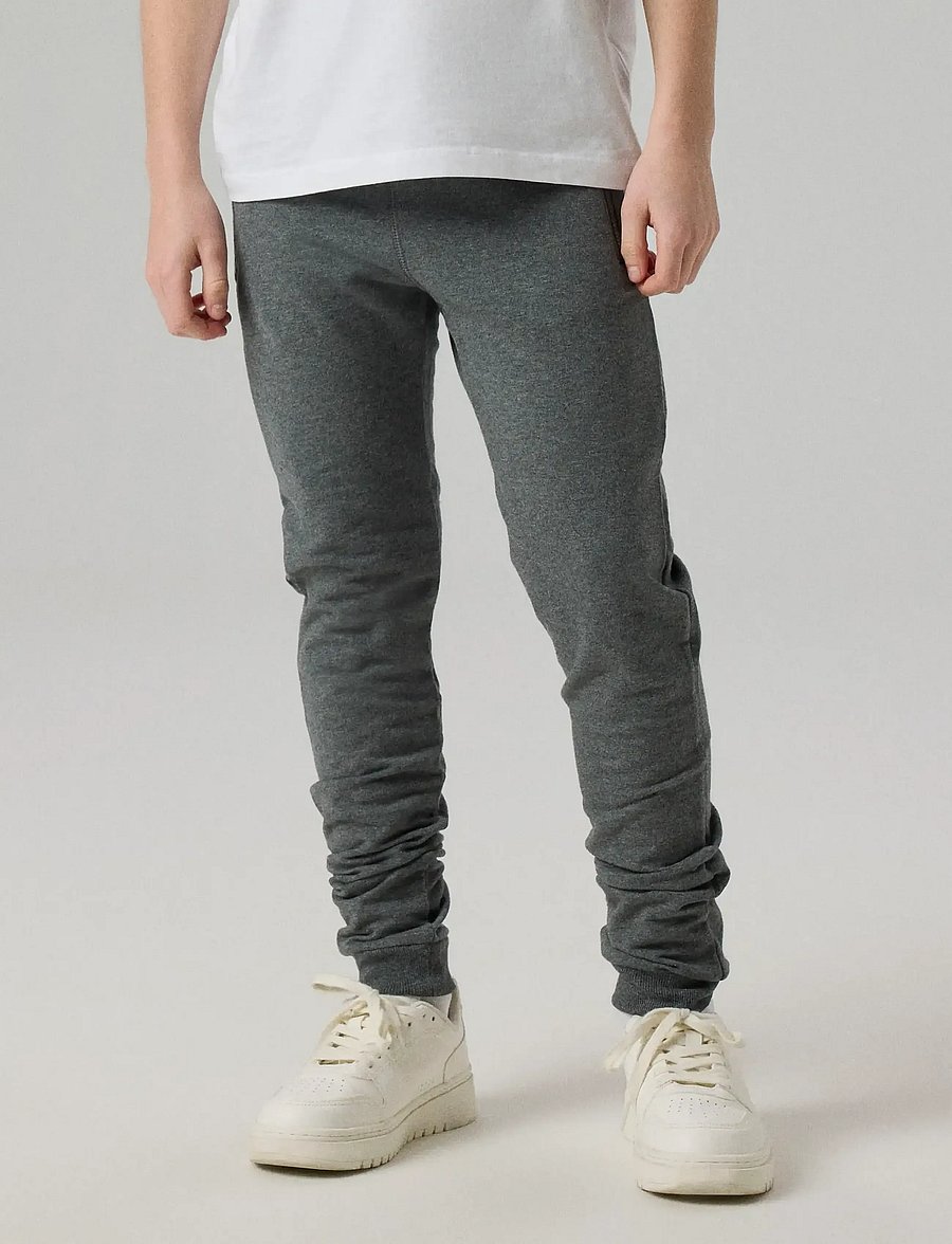 name it - NKMHONK BRU SWE PANT NOOS - jogginghosen - dark grey melange - 0