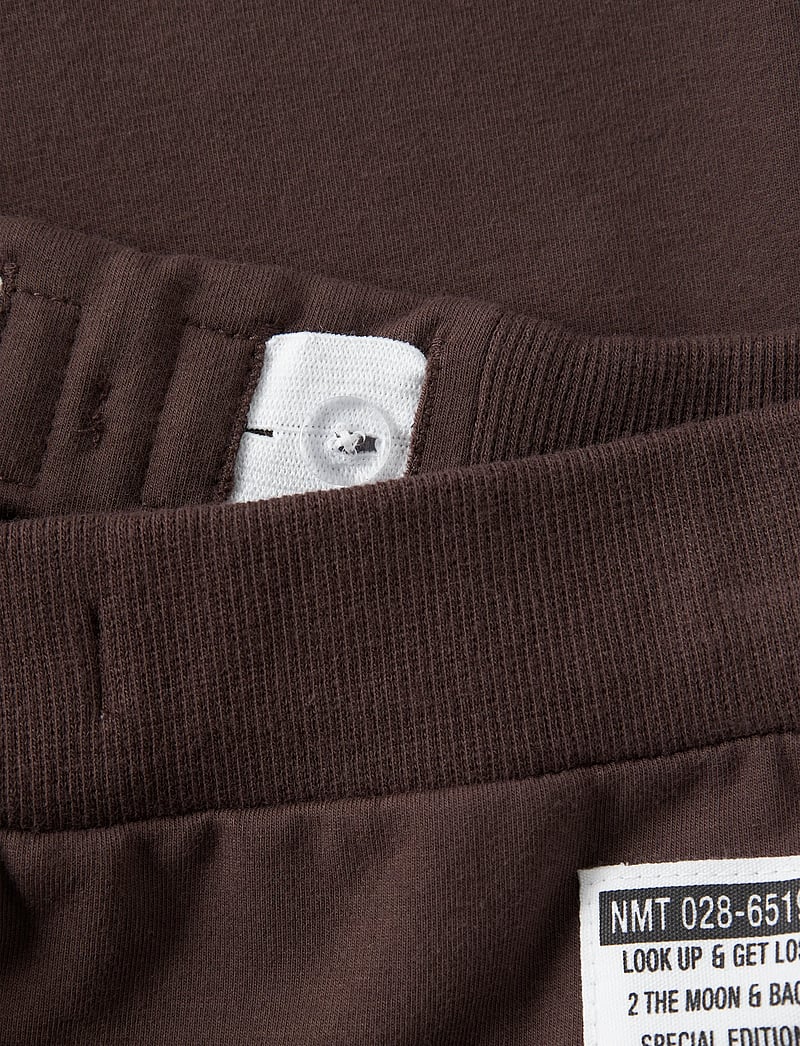 name it - NKMHONK BRU SWE PANT NOOS - mjukisbyxor - french roast - 2