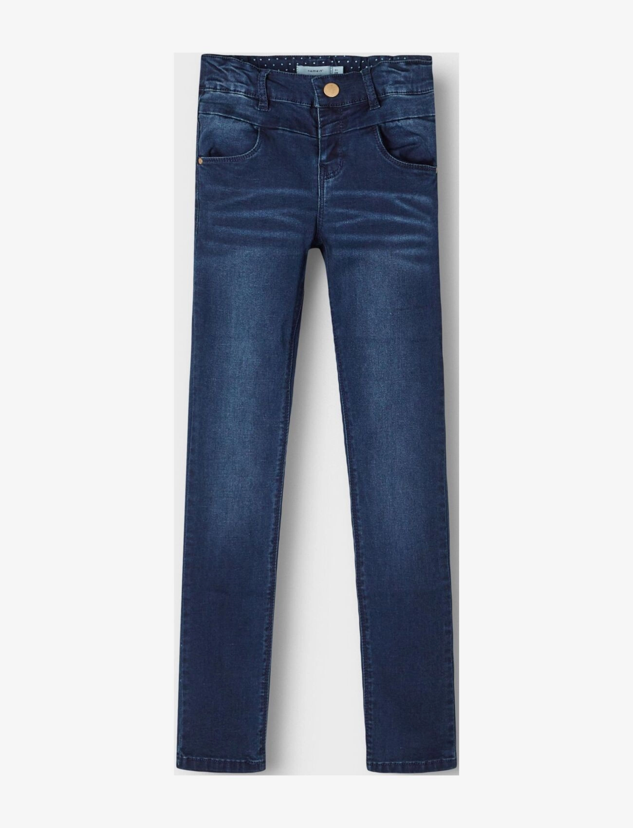 name it - NKFPOLLY DNMTRILLAS 3001 PANT NOOS - skinny jeans - dark blue denim - 3