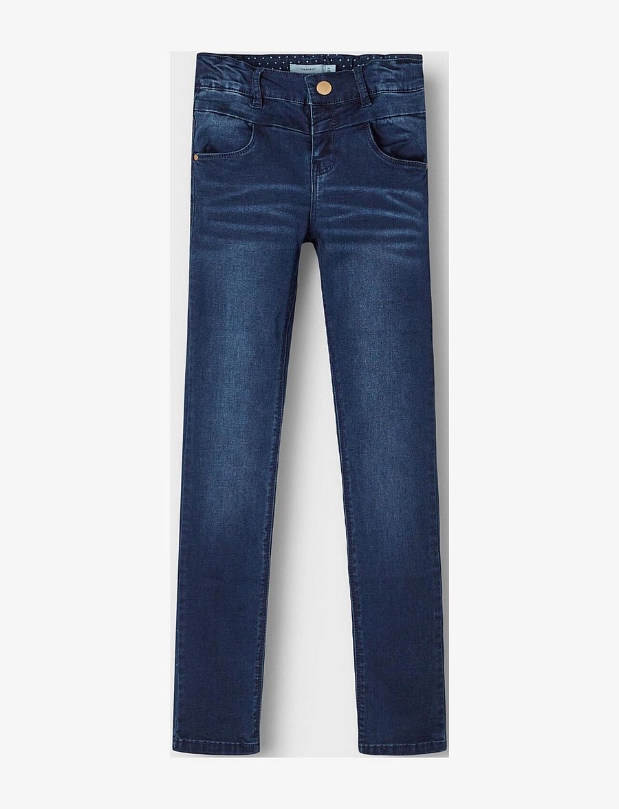 name it - NKFPOLLY DNMTRILLAS 3001 PANT NOOS - skinny jeans - dark blue denim - 3