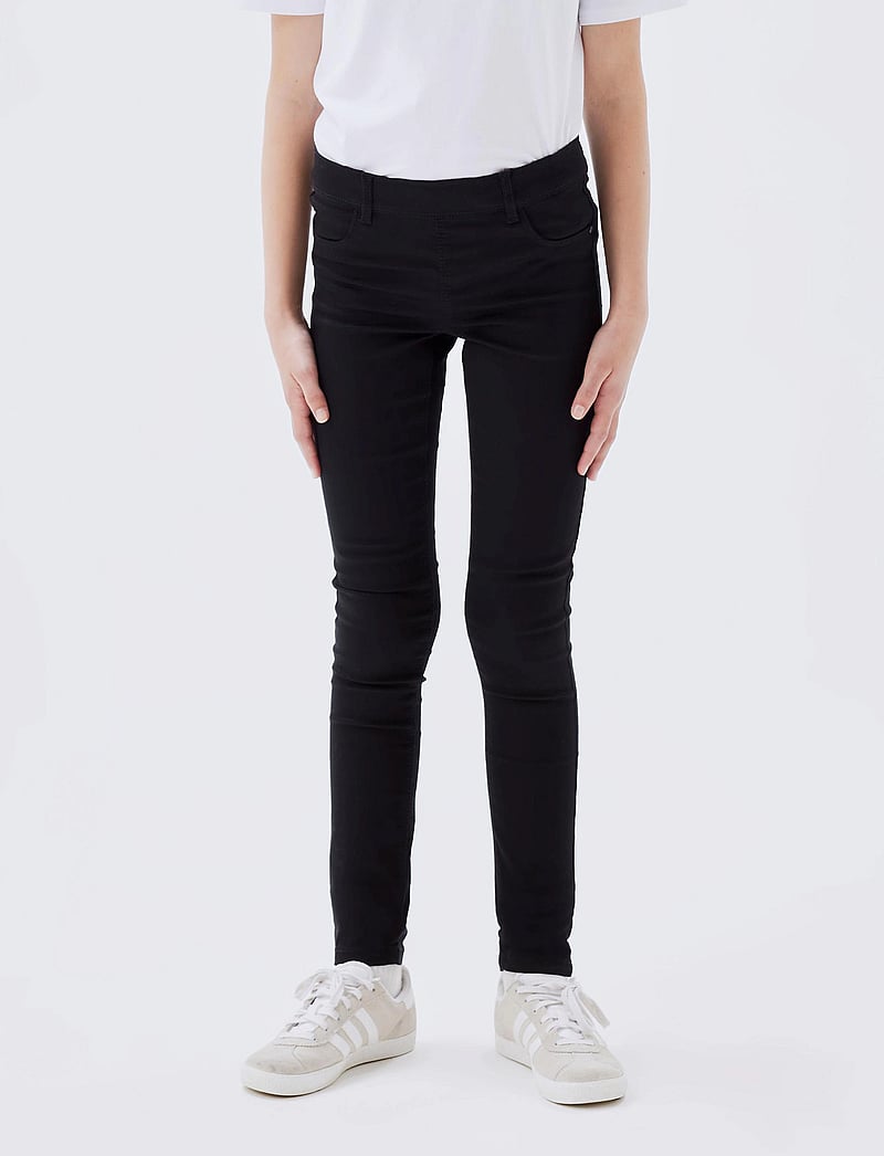 name it - NITTINNA SKINNY TWI LEGGING F NMT - leggings - black - 0