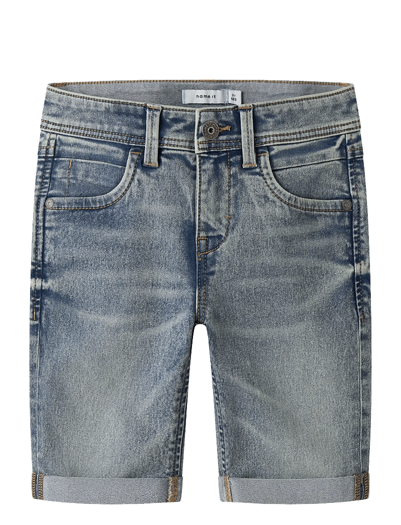 name it - NKMSILAS SLIM DNM L SHORTS 2272-TX NOOS - denimshorts - vintage medium blue denim - 0