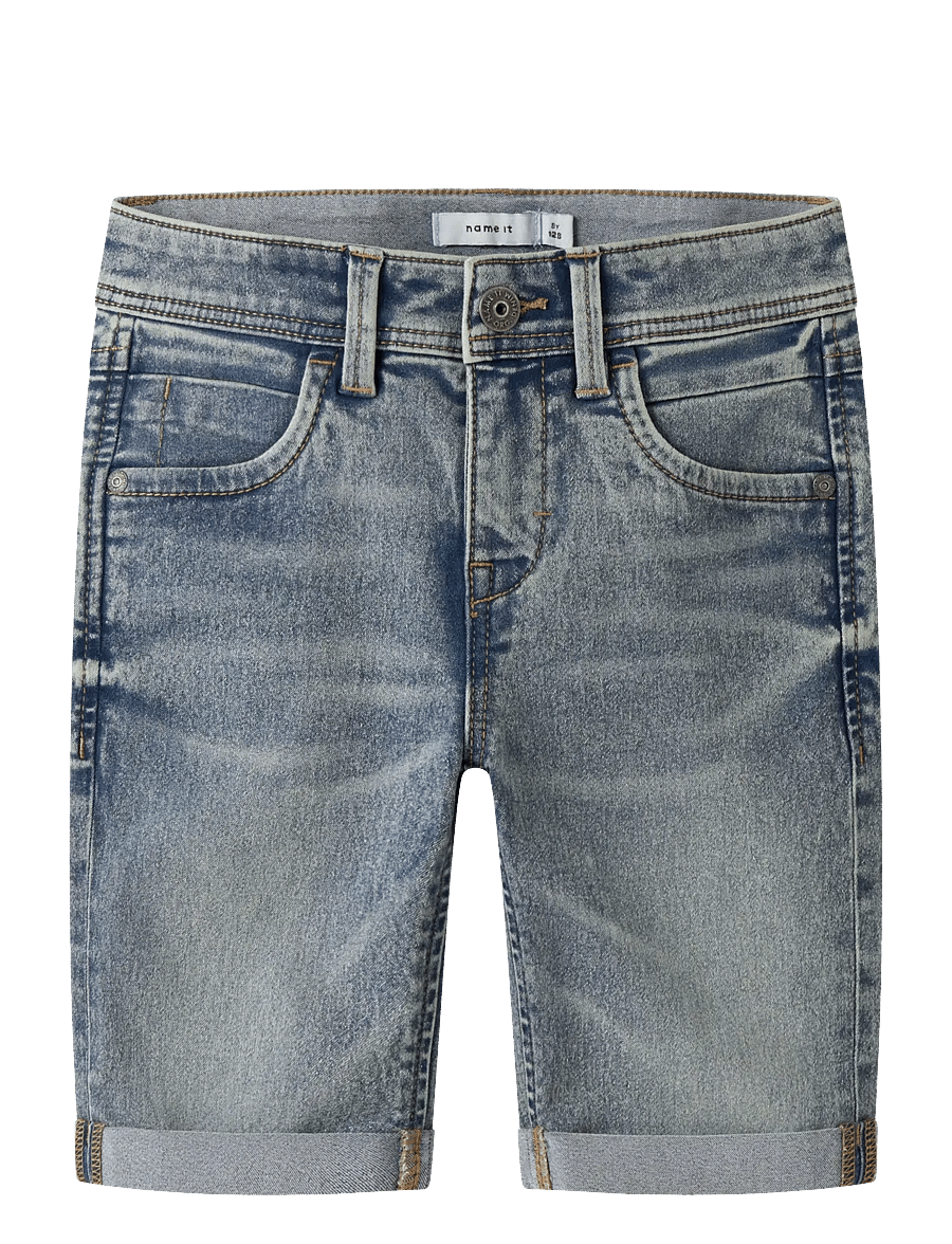name it - NKMSILAS SLIM DNM L SHORTS 2272-TX NOOS - jeansshorts - vintage medium blue denim - 0