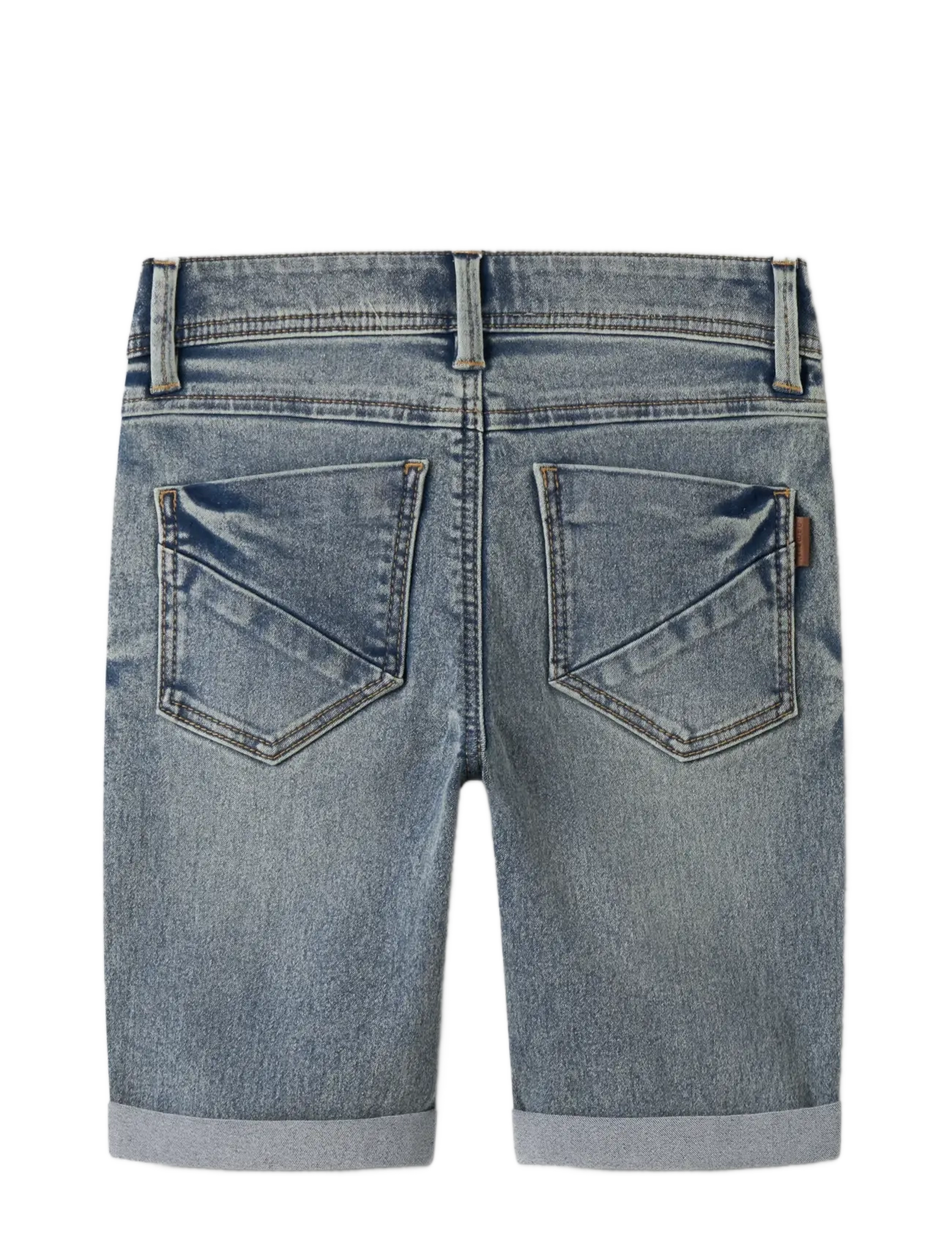 name it - NKMSILAS SLIM DNM L SHORTS 2272-TX NOOS - denim shorts - vintage medium blue denim - 1