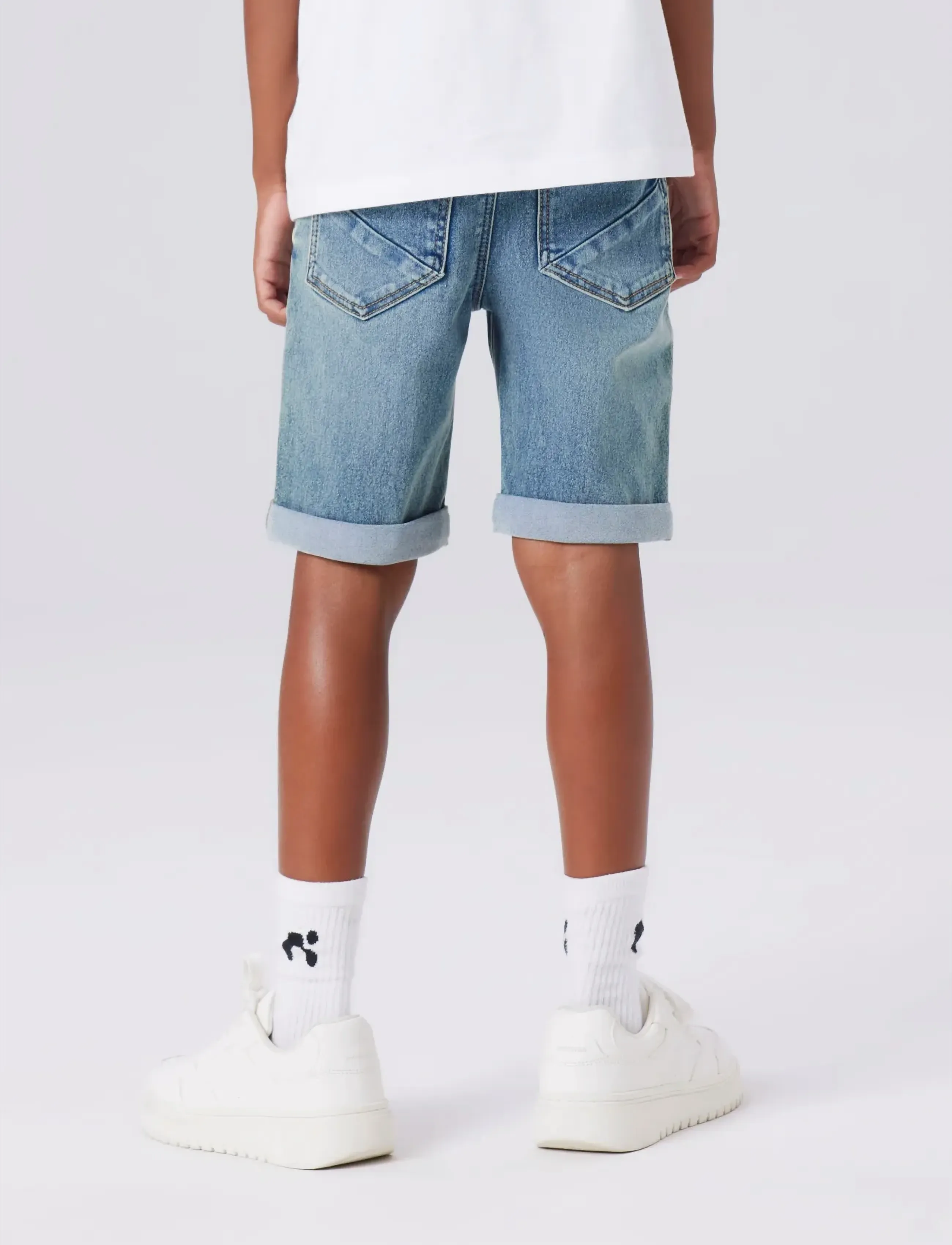 name it - NKMSILAS SLIM DNM L SHORTS 2272-TX NOOS - denimshorts - vintage medium blue denim - 3