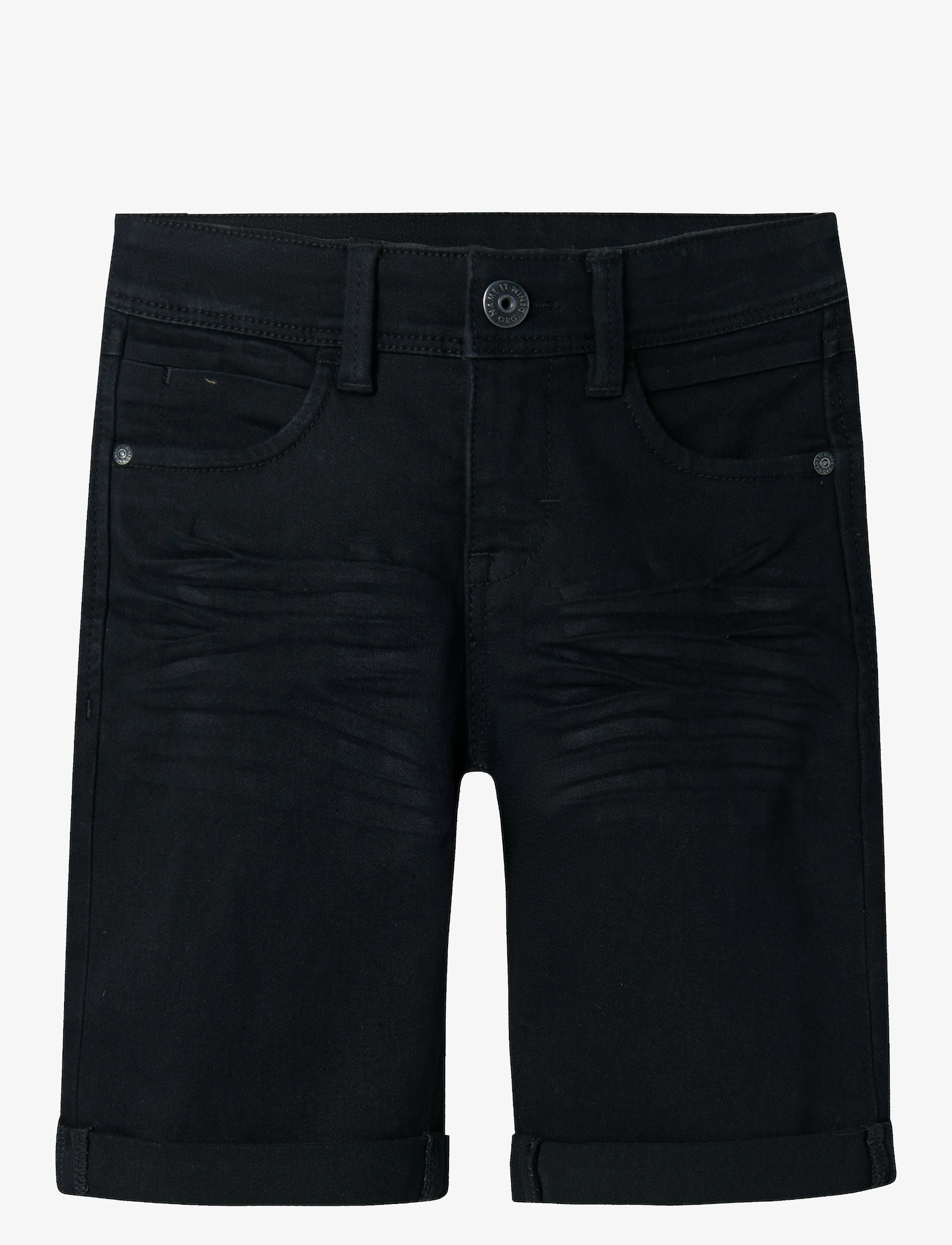name it - NKMSILAS SLIM DNM L SHORTS 2272-TX NOOS - jeansshorts - black denim - 1